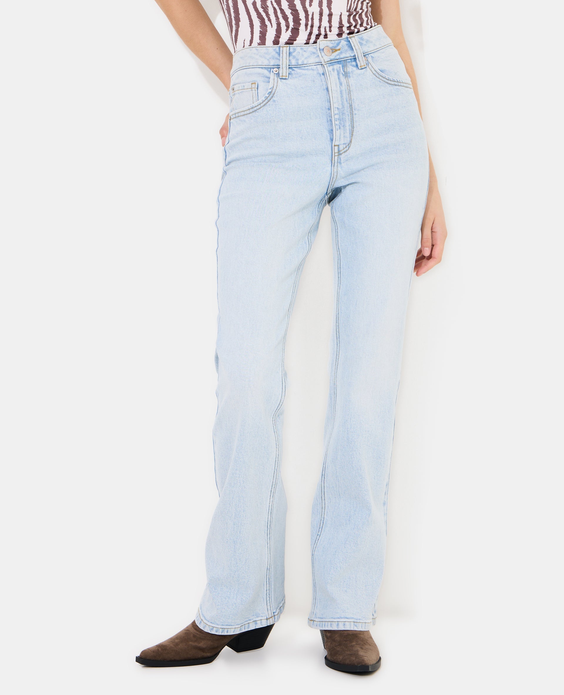 J74-1 / Jean flare taille haute