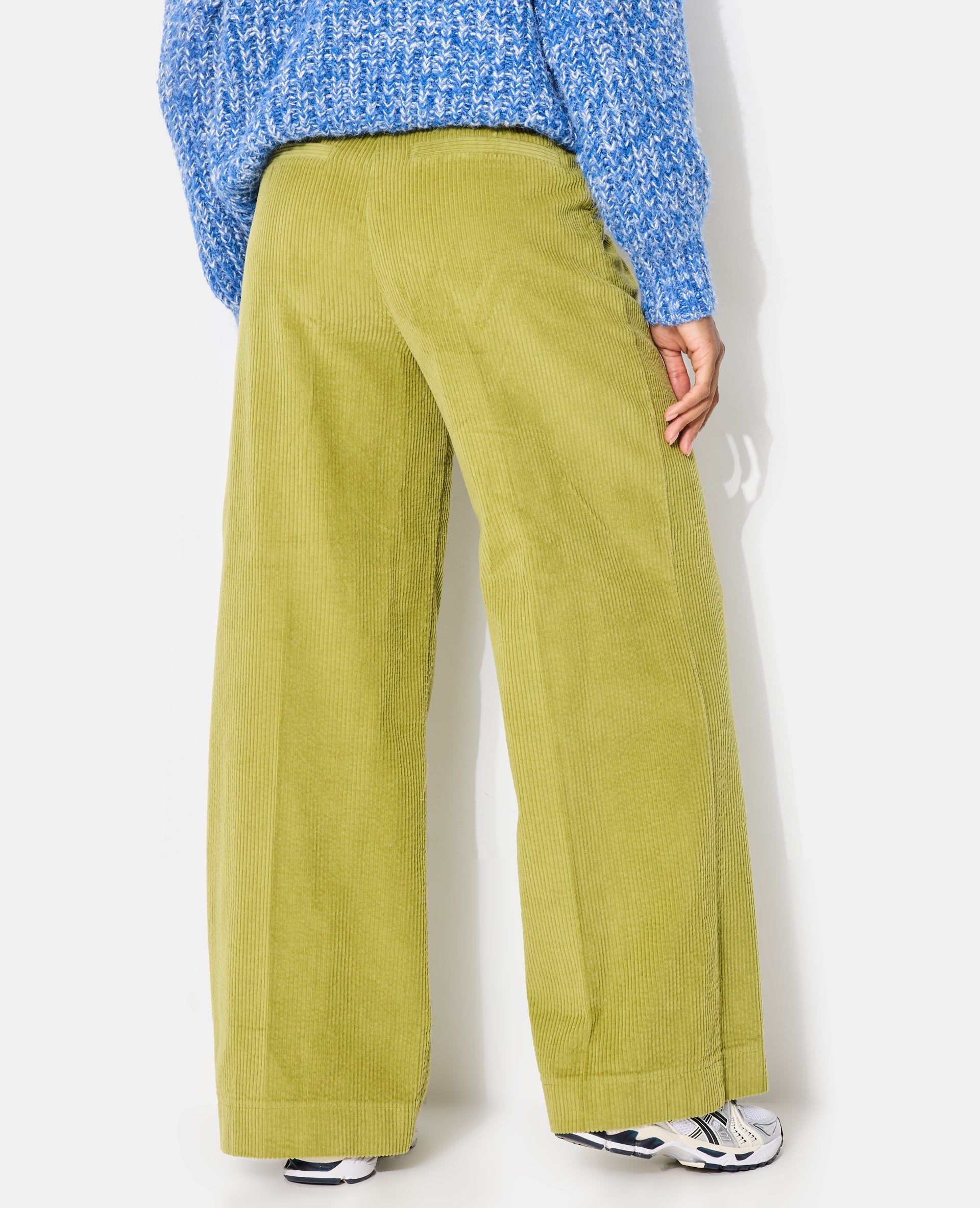 Pantalon large en velours grosse côte