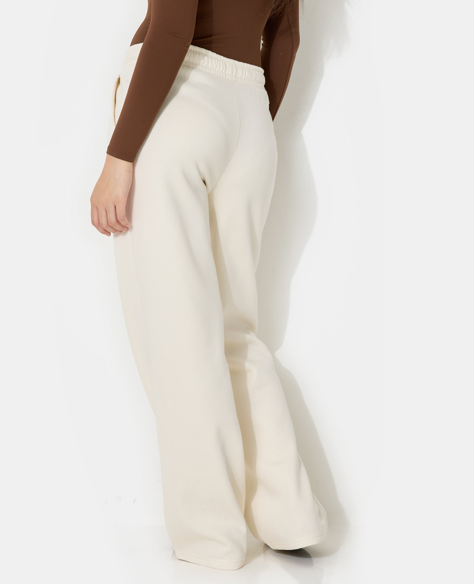 Pantalon de jogging en molleton bas droits