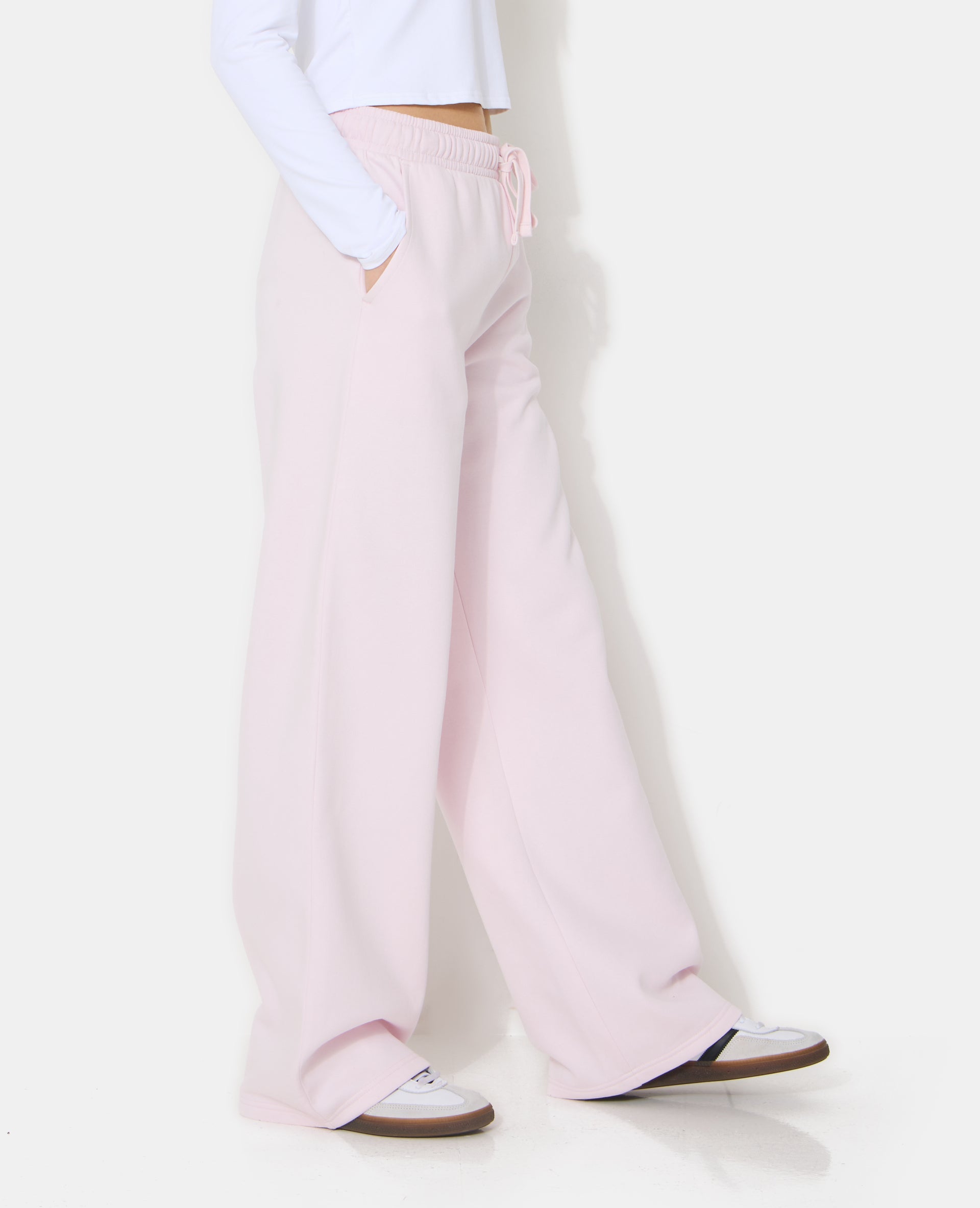 Pantalon de jogging bas droits en molleton