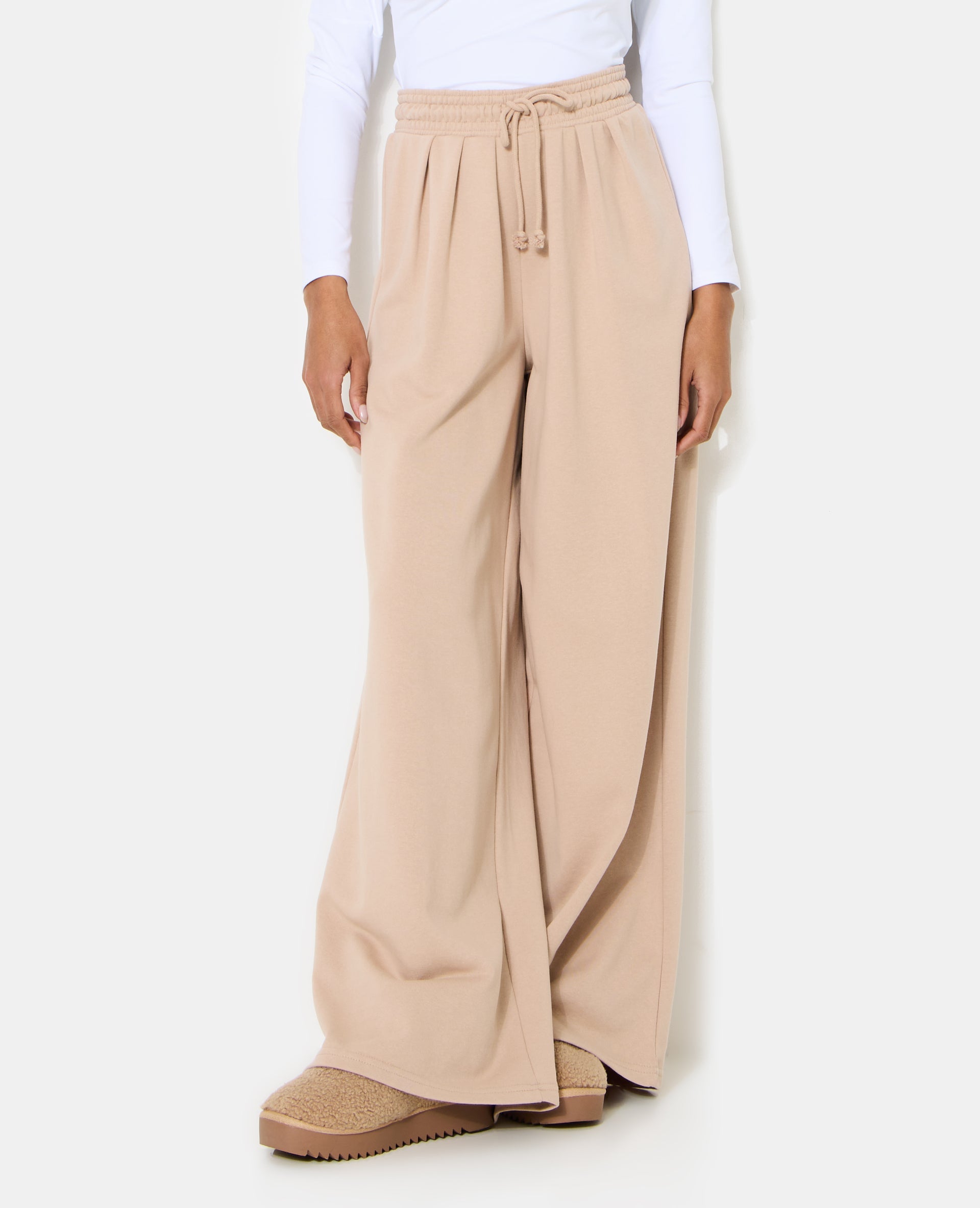 Pantalon de jogging extra large avec pinces bas droits