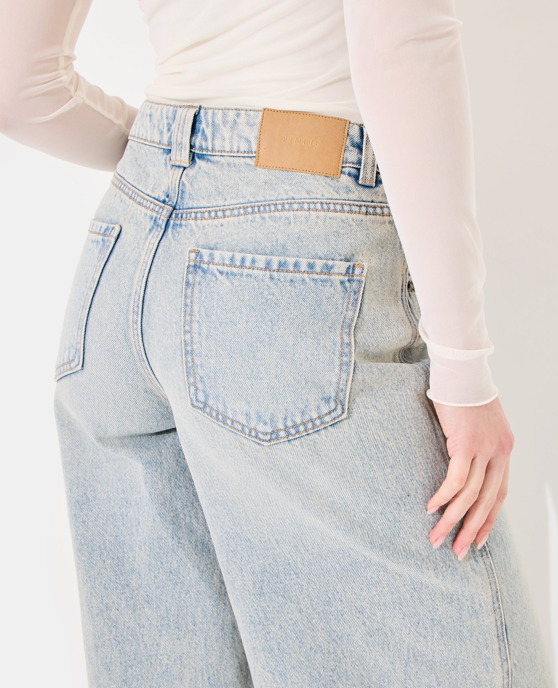 Jean extra wide taille haute