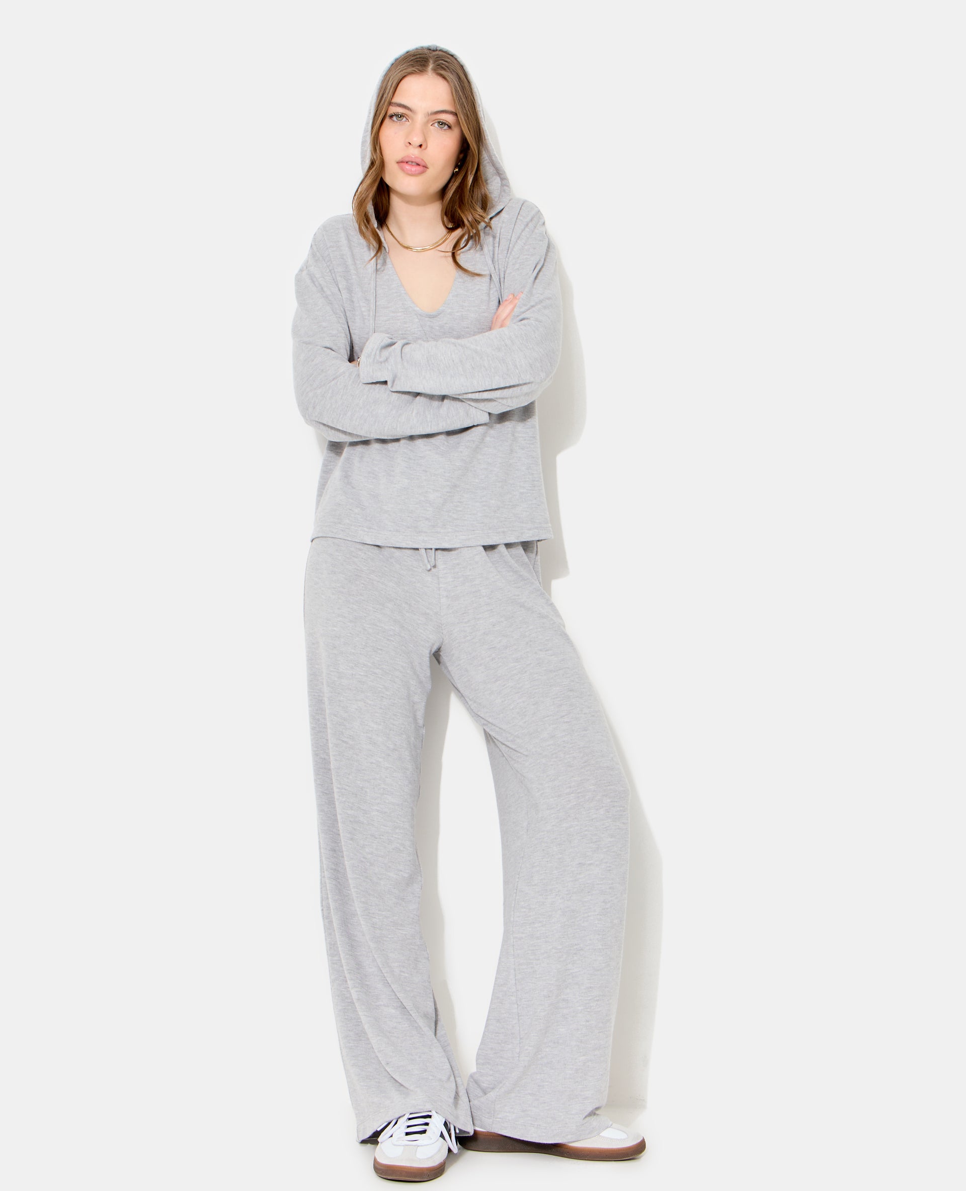 Pantalon ample en tissu doux