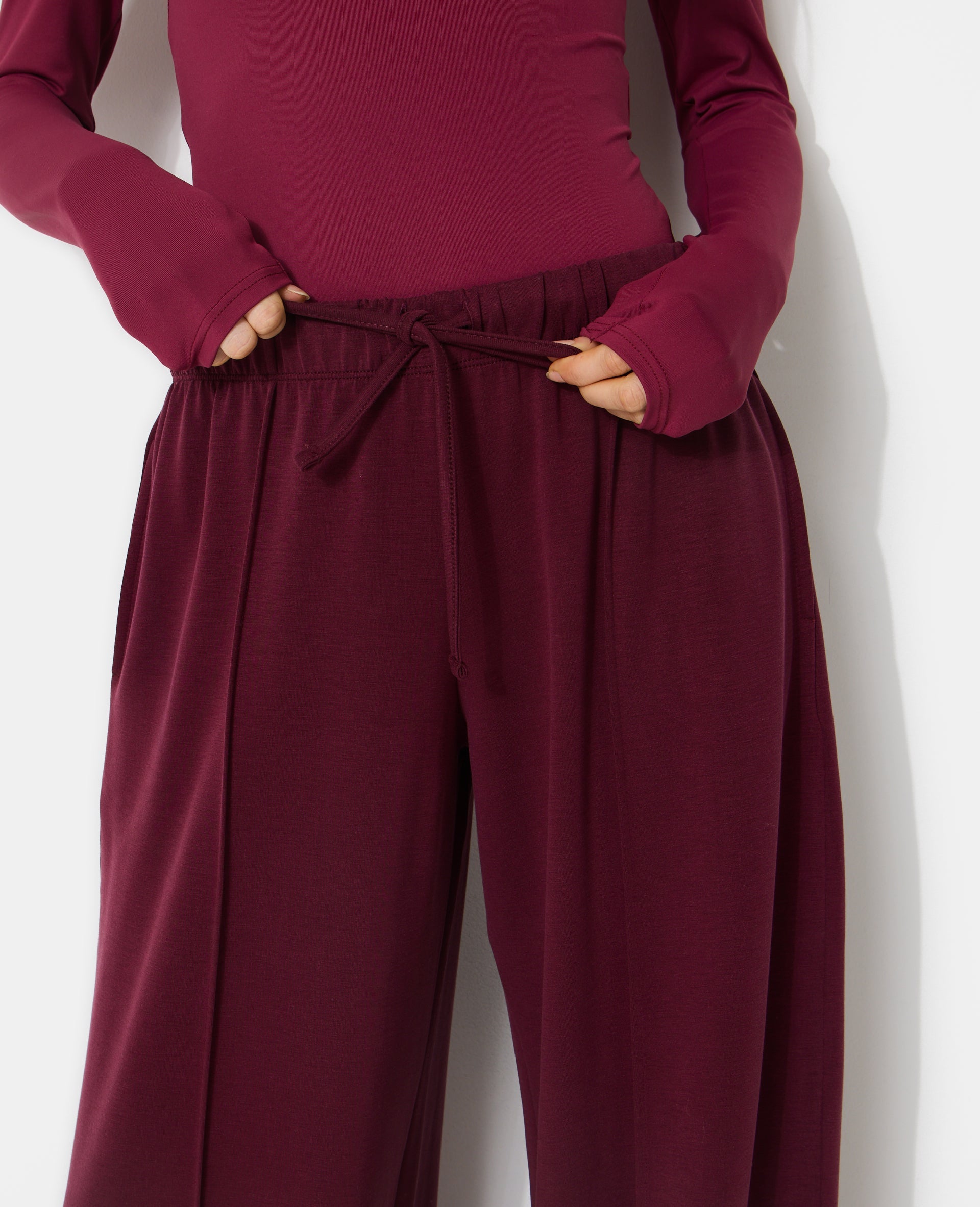 Pantalon de jogging wide taille basse