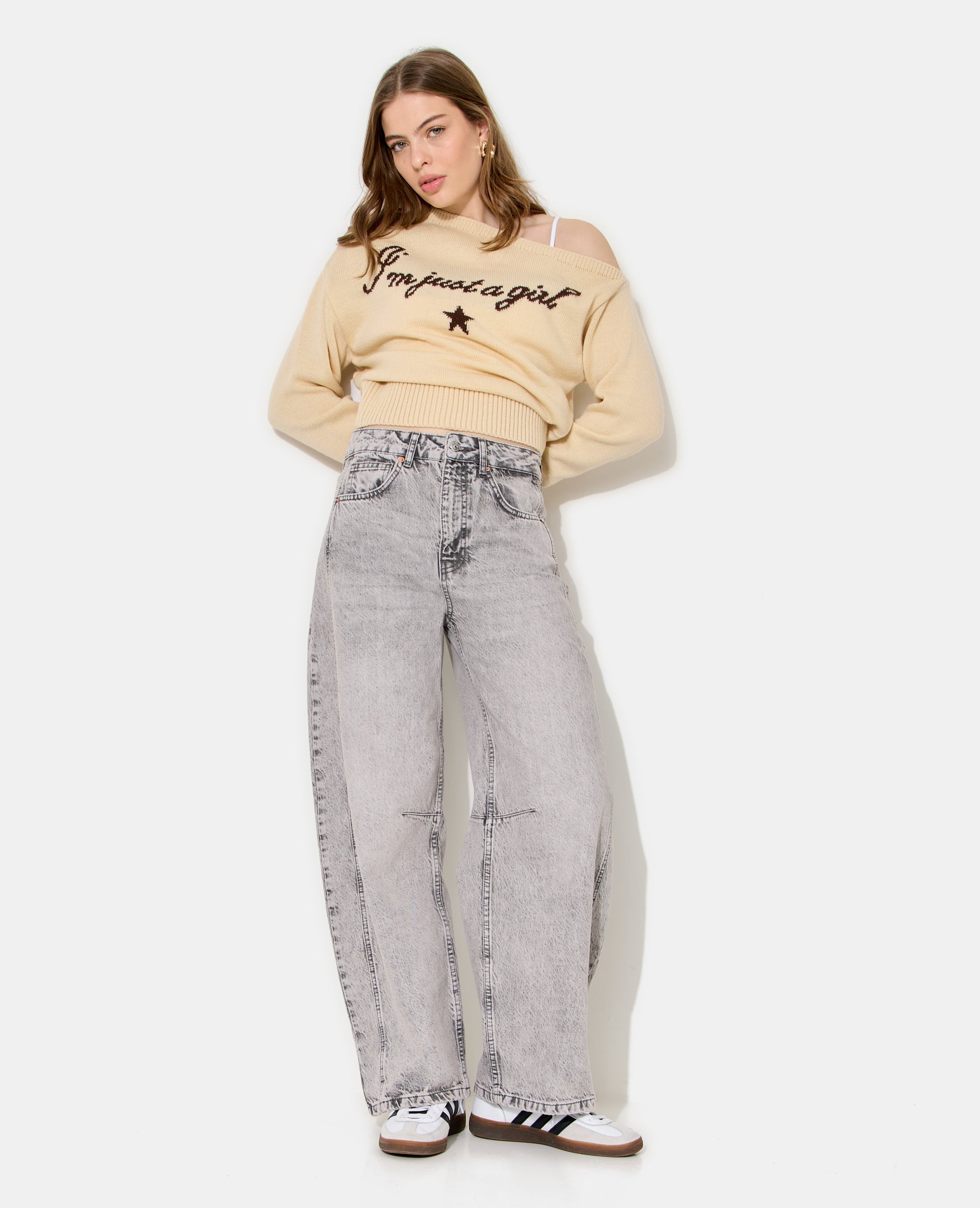 Jean barrel avec coutures taille medium