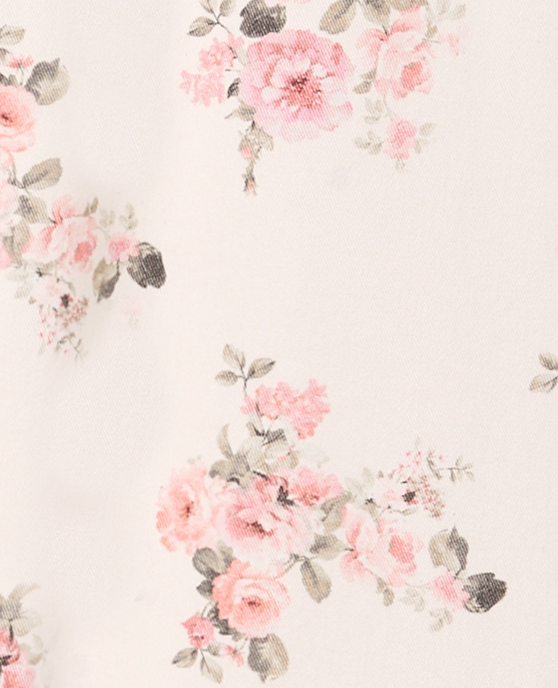 Jean barrel taille medium avec motif fleurs