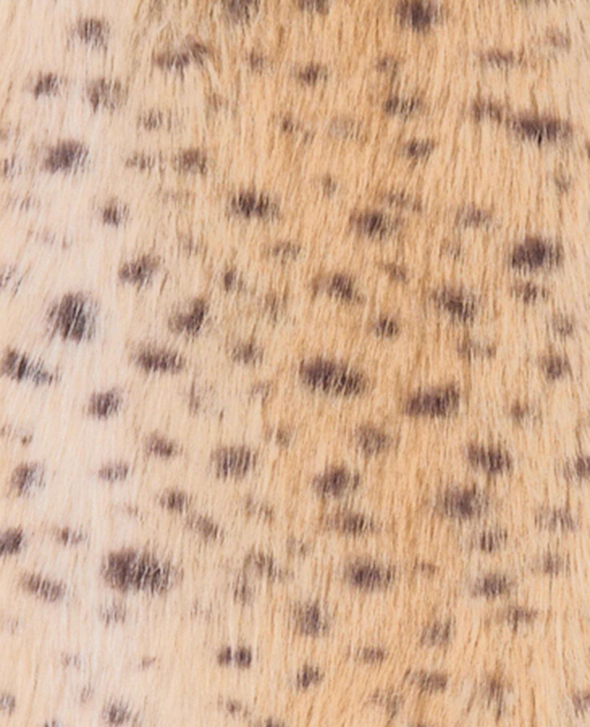 Blouson en fourrure esprit guépard avec col