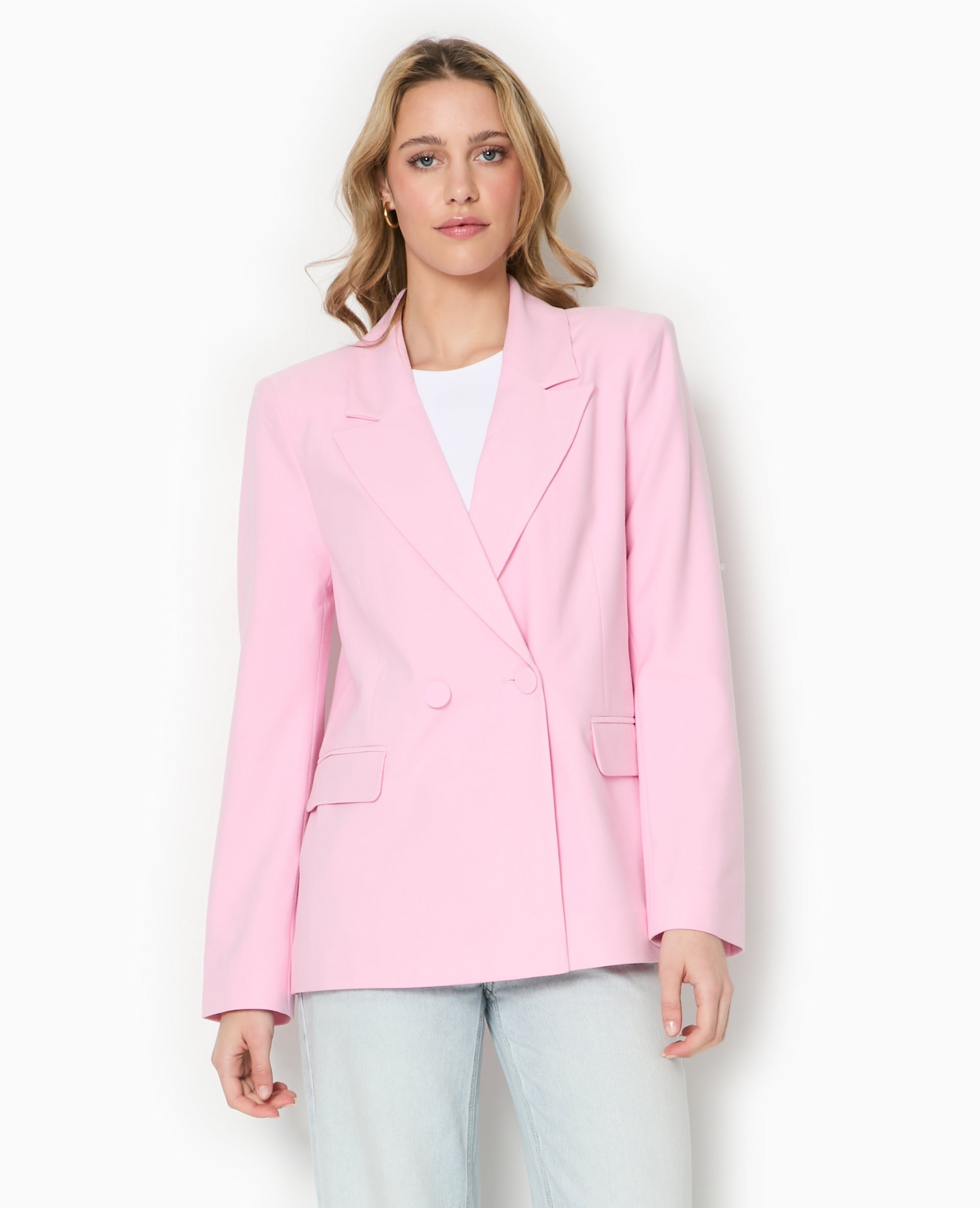 Veste tailleur avec double boutonnage