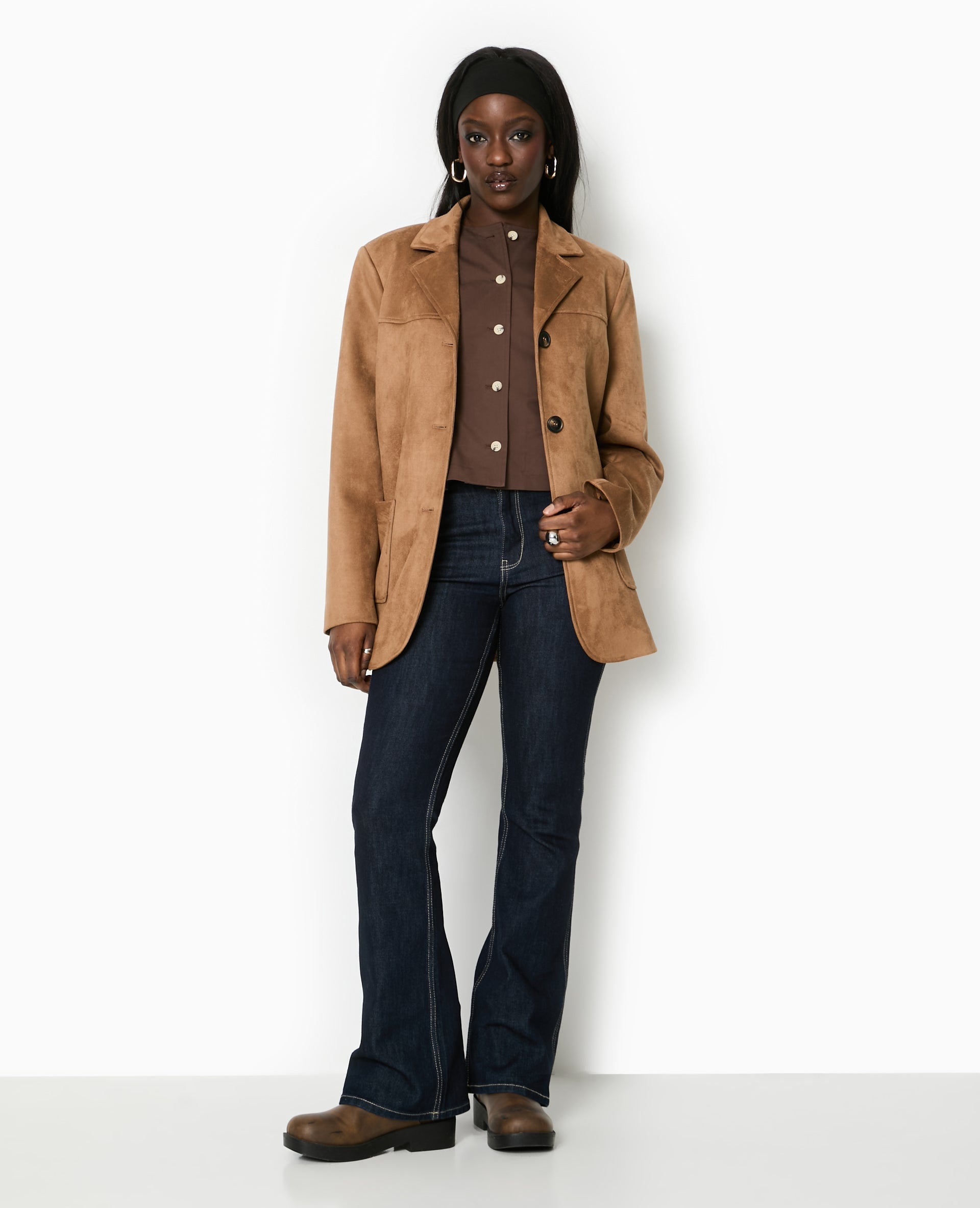 Veste sans manches avec boutons