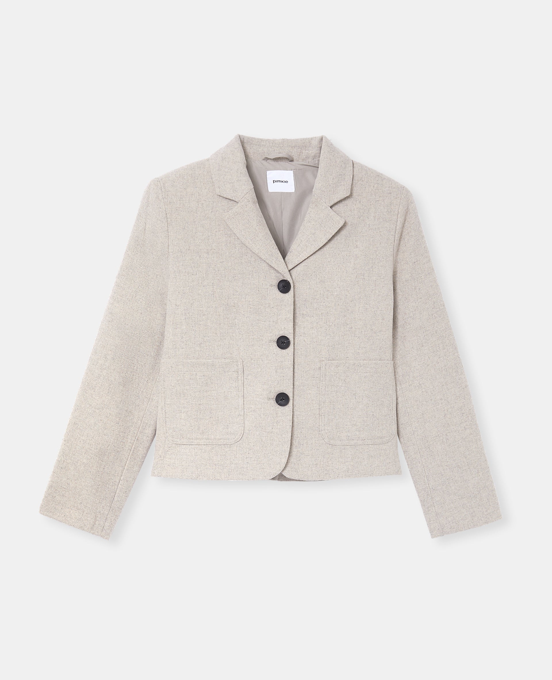 Veste blazer cintrée avec laine