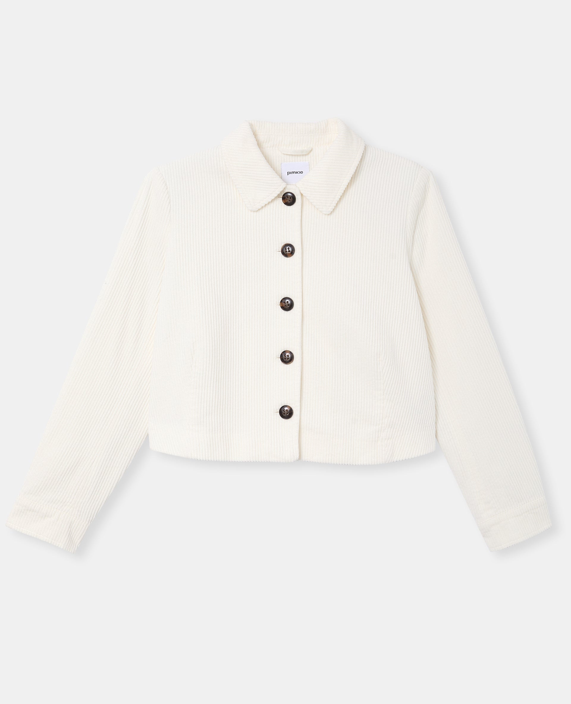 Veste droite et courte en velours