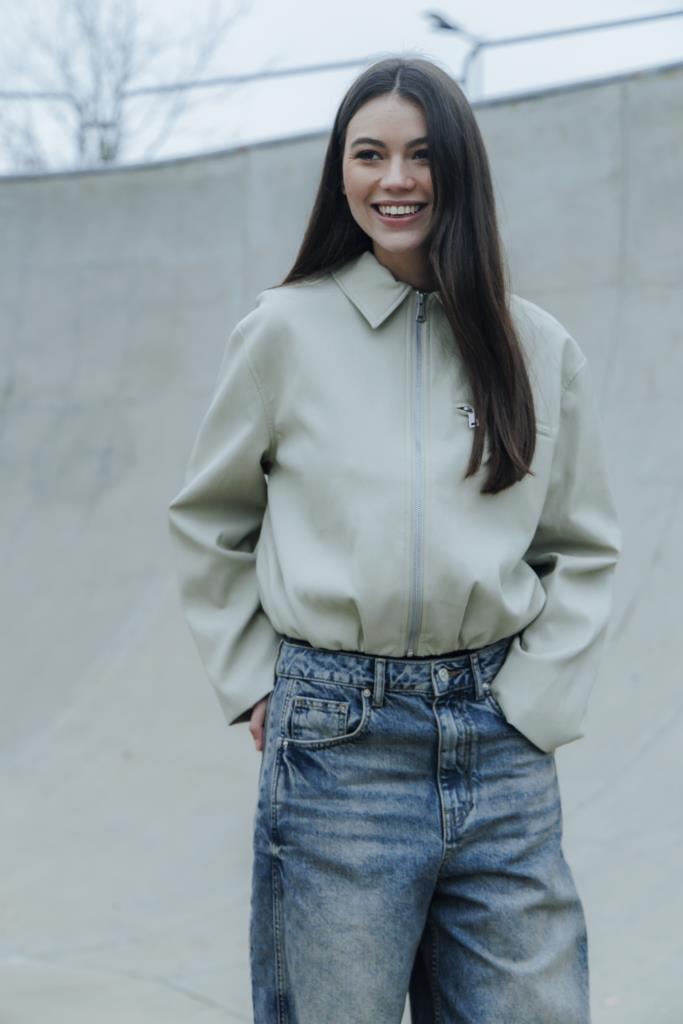Veste boule en simili
