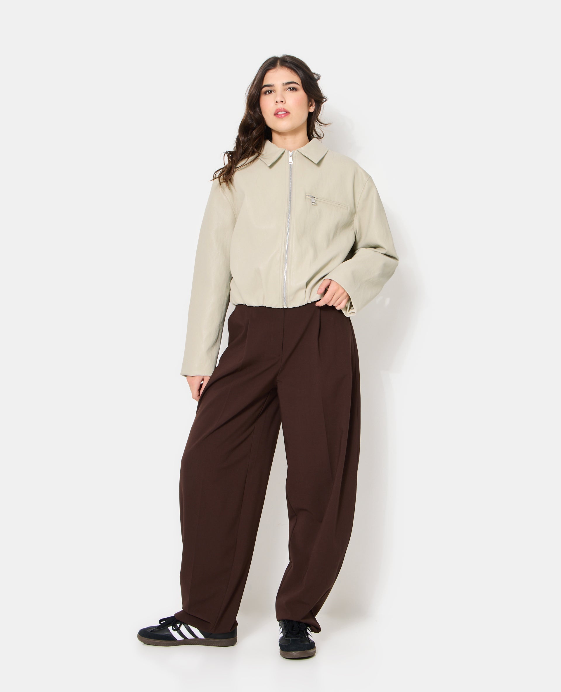 Veste boule en simili