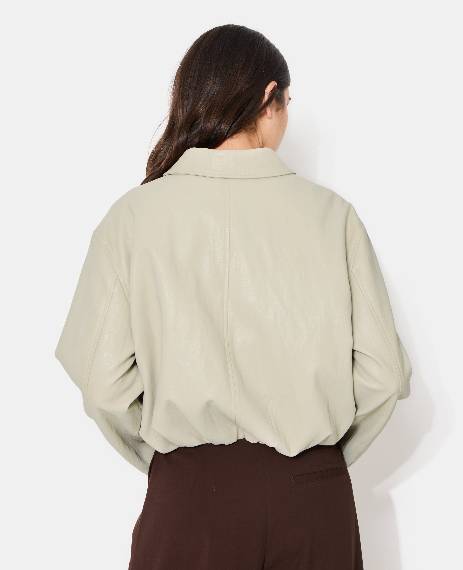 Veste boule en simili