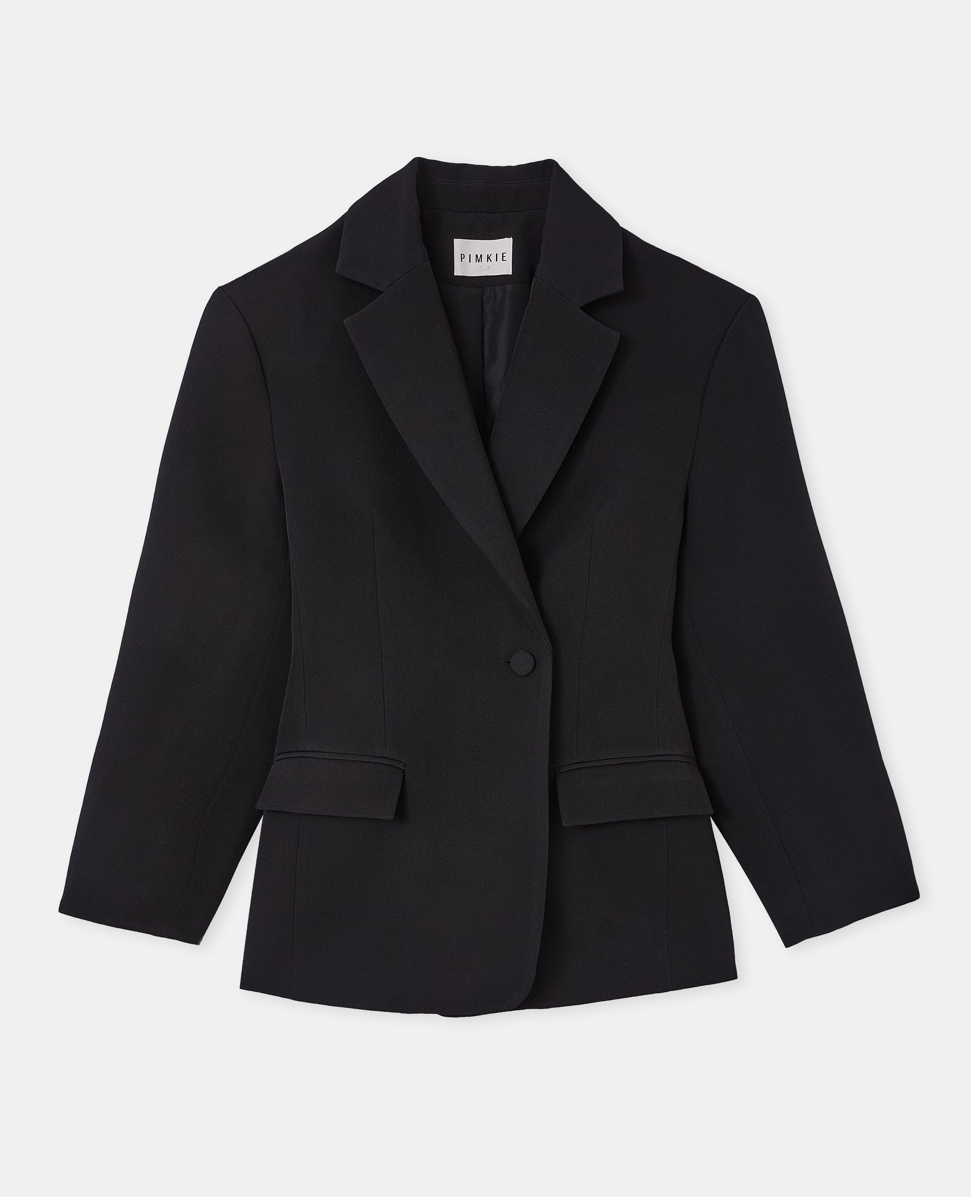 Veste blazer cintrée avec épaulettes