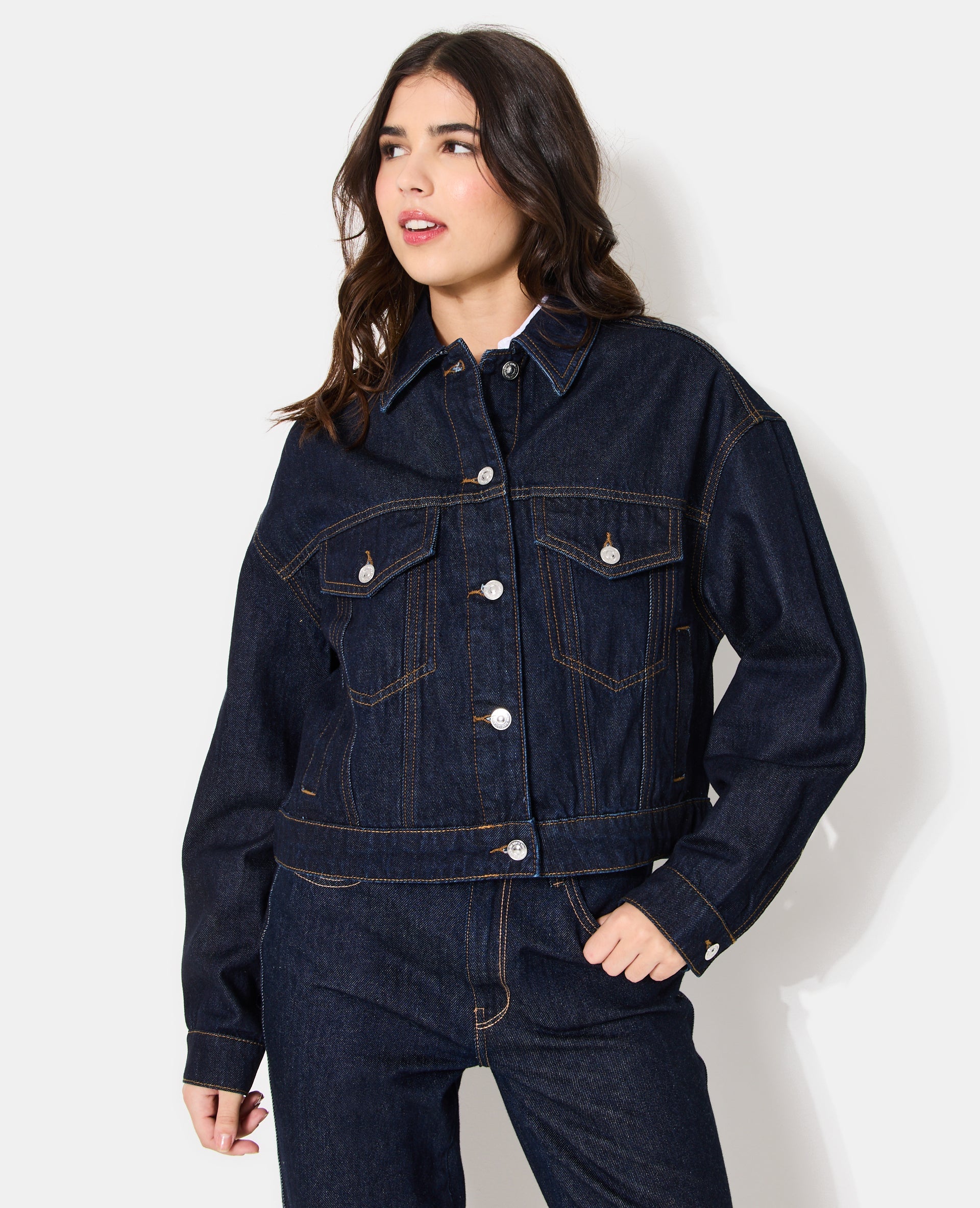 Veste en jean courte