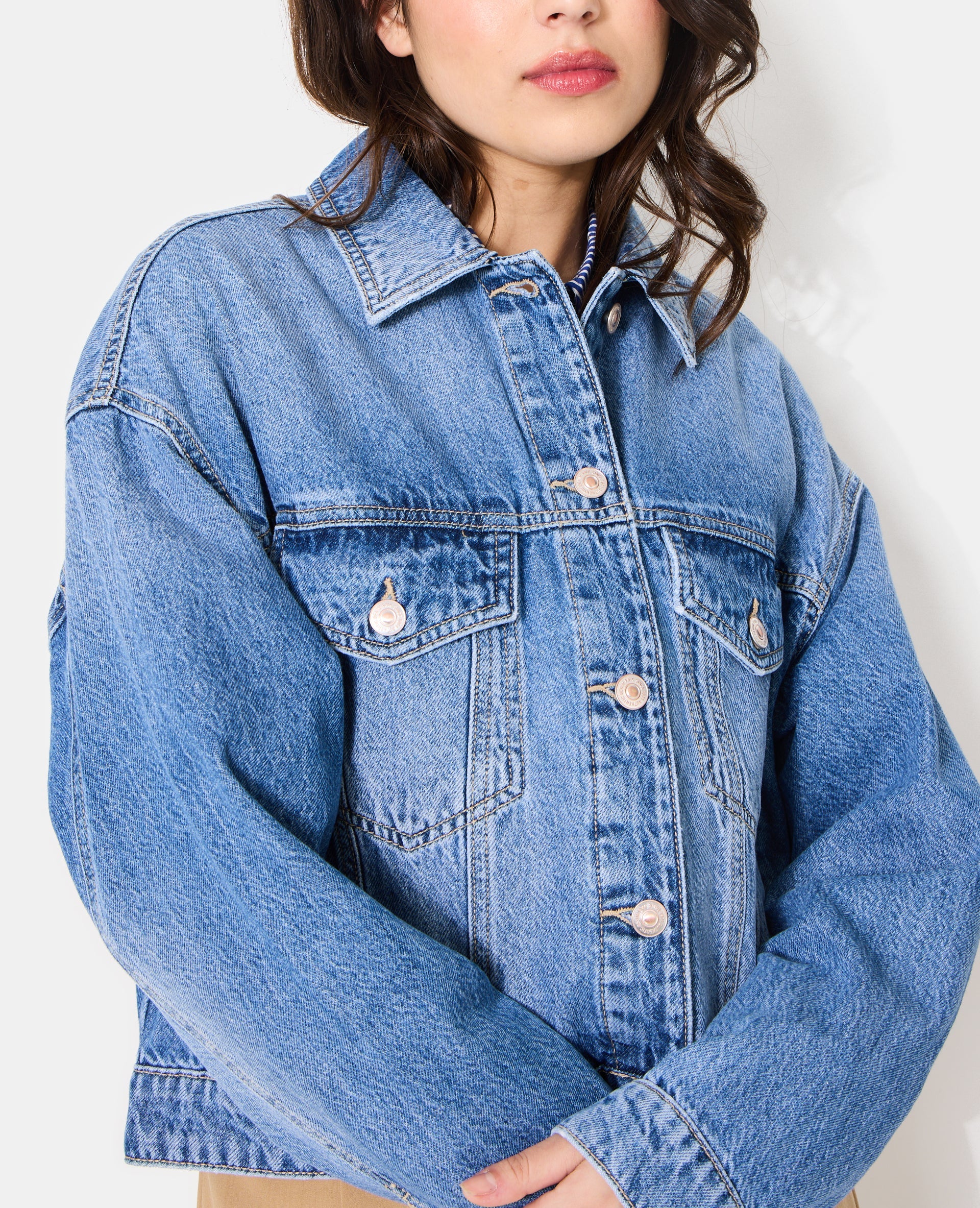 Veste en jean courte