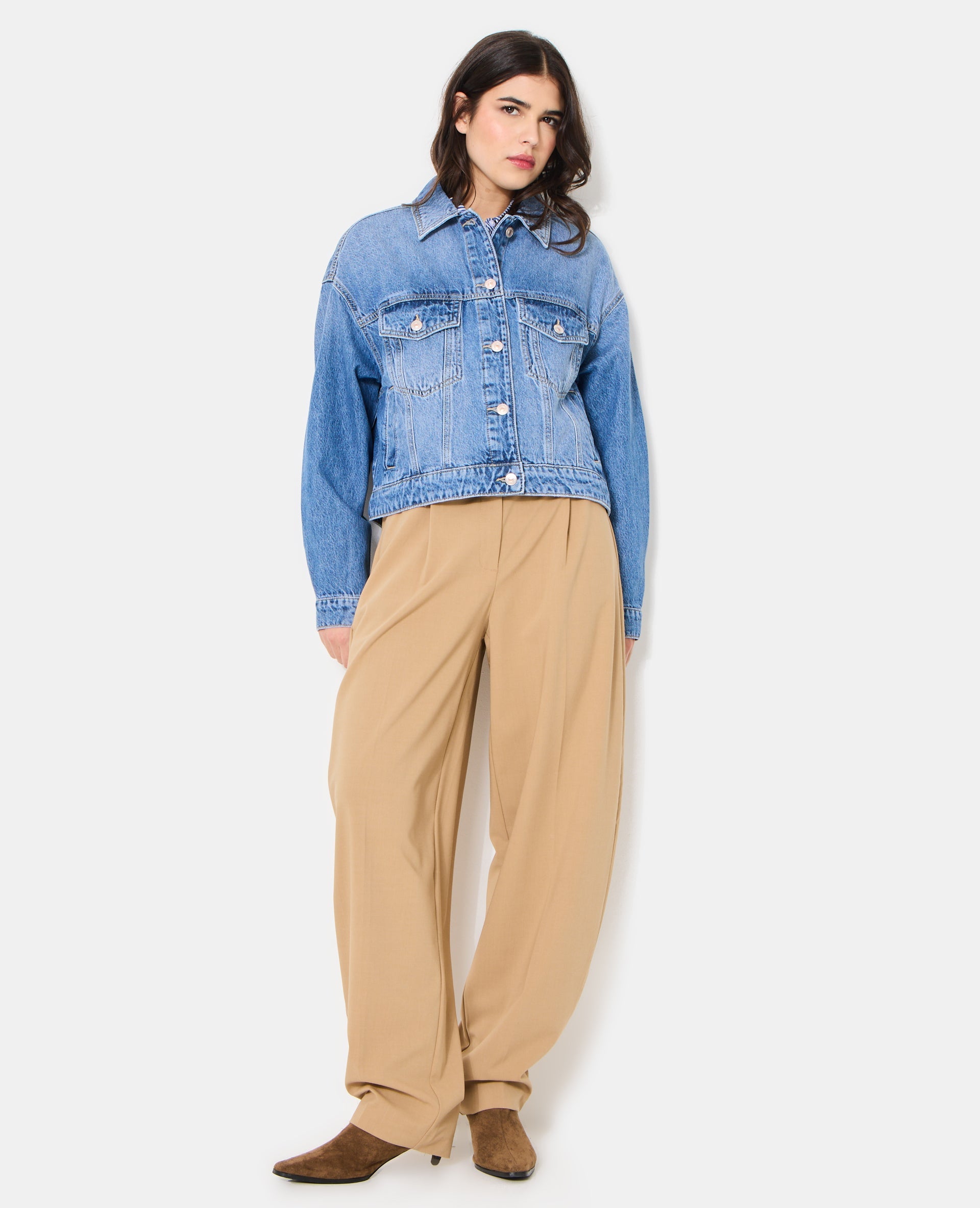 Veste en jean courte