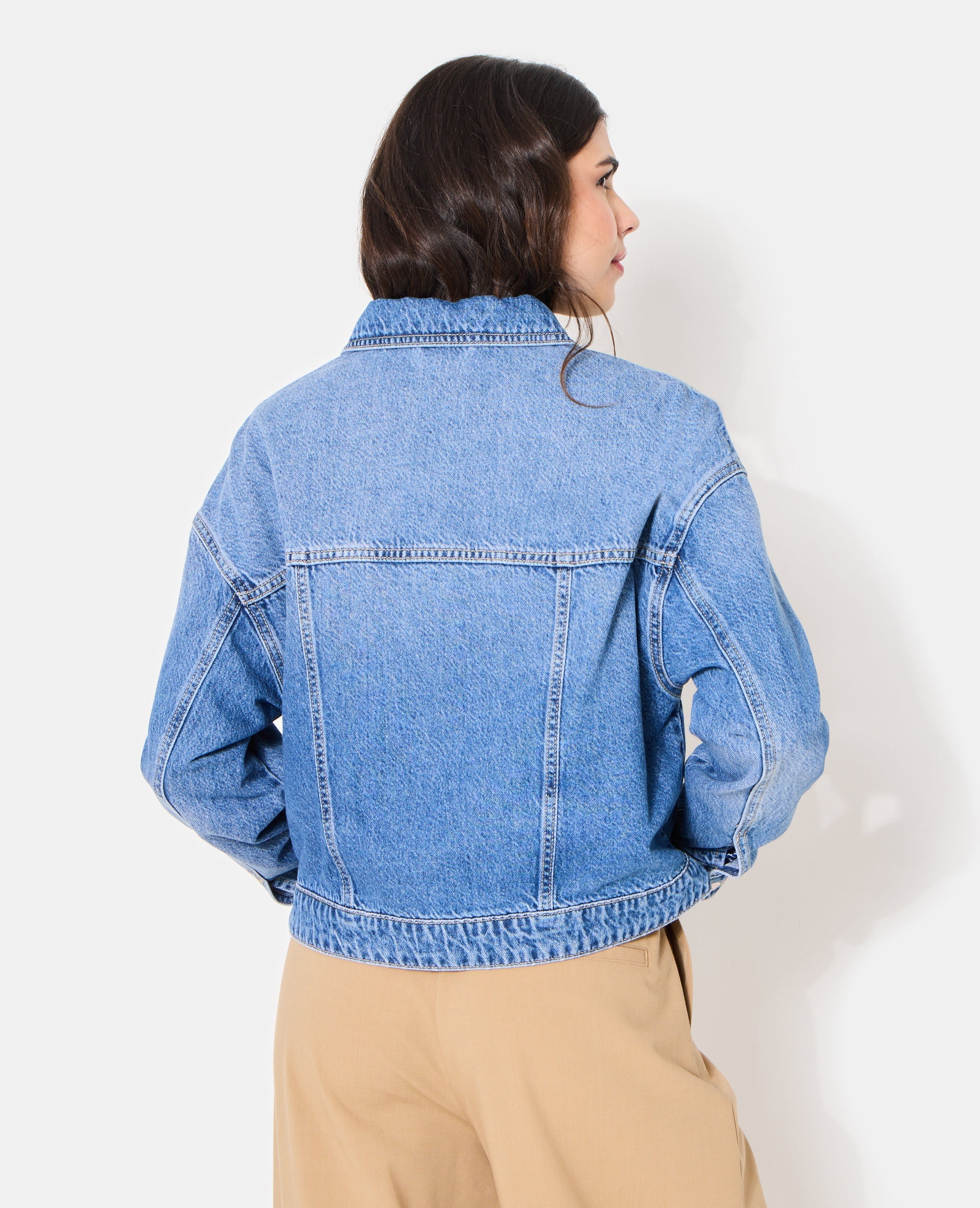 Veste en jean courte