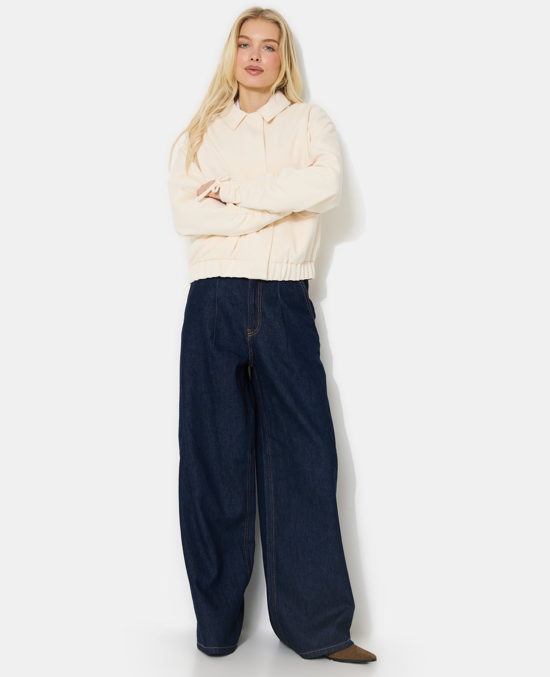 Veste légère en tissu texturé
