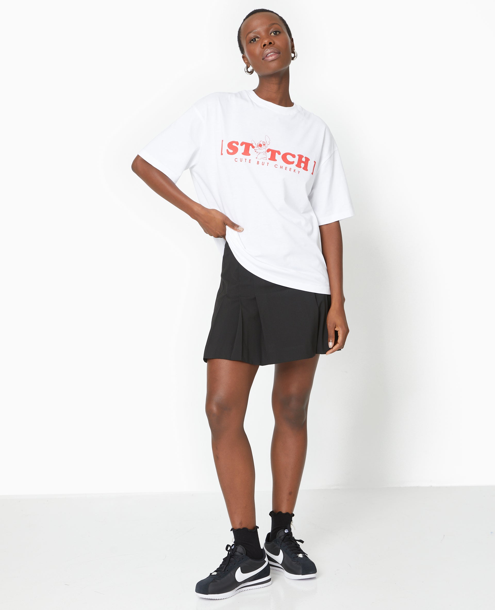 T-shirt oversize avec prints STITCH