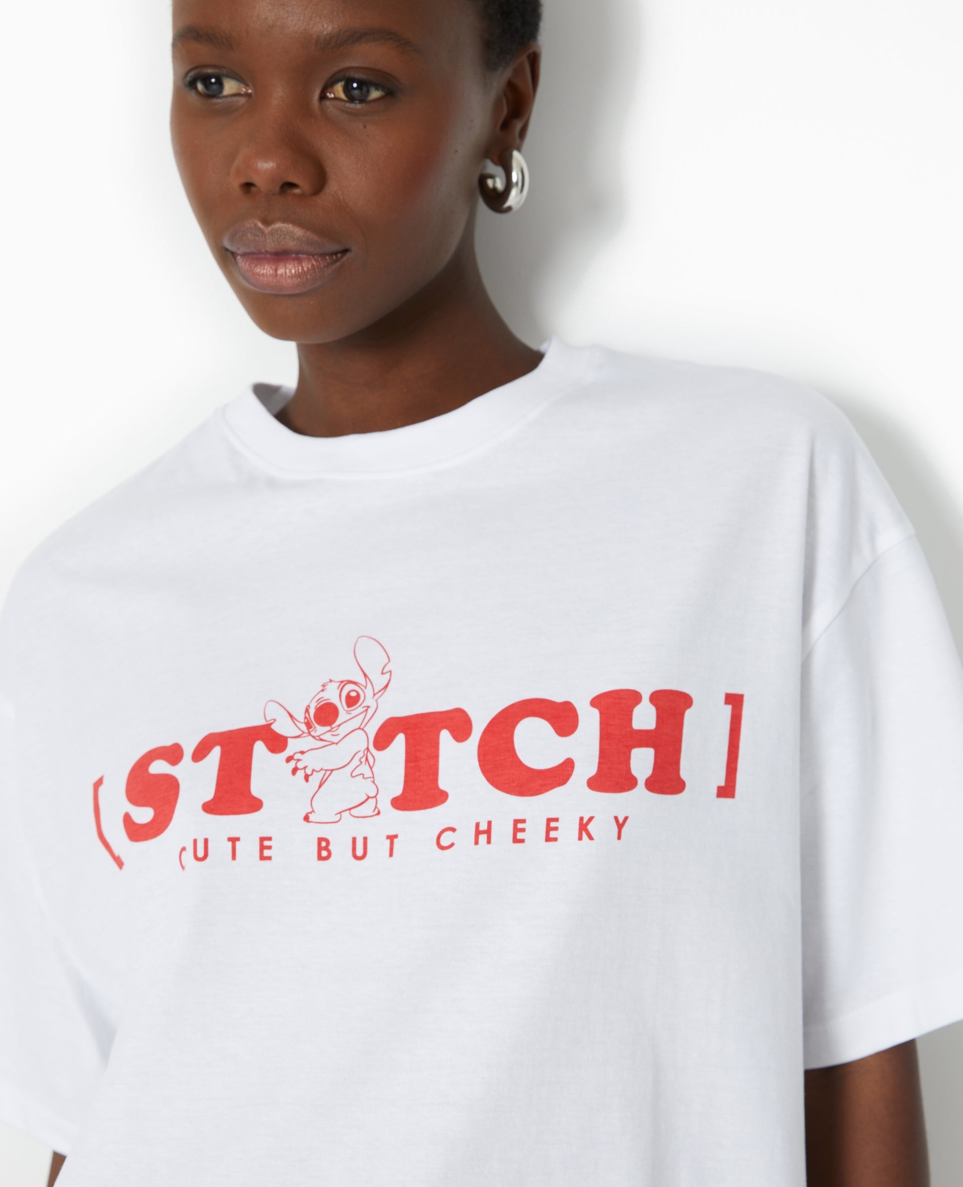 T-shirt oversize avec prints STITCH