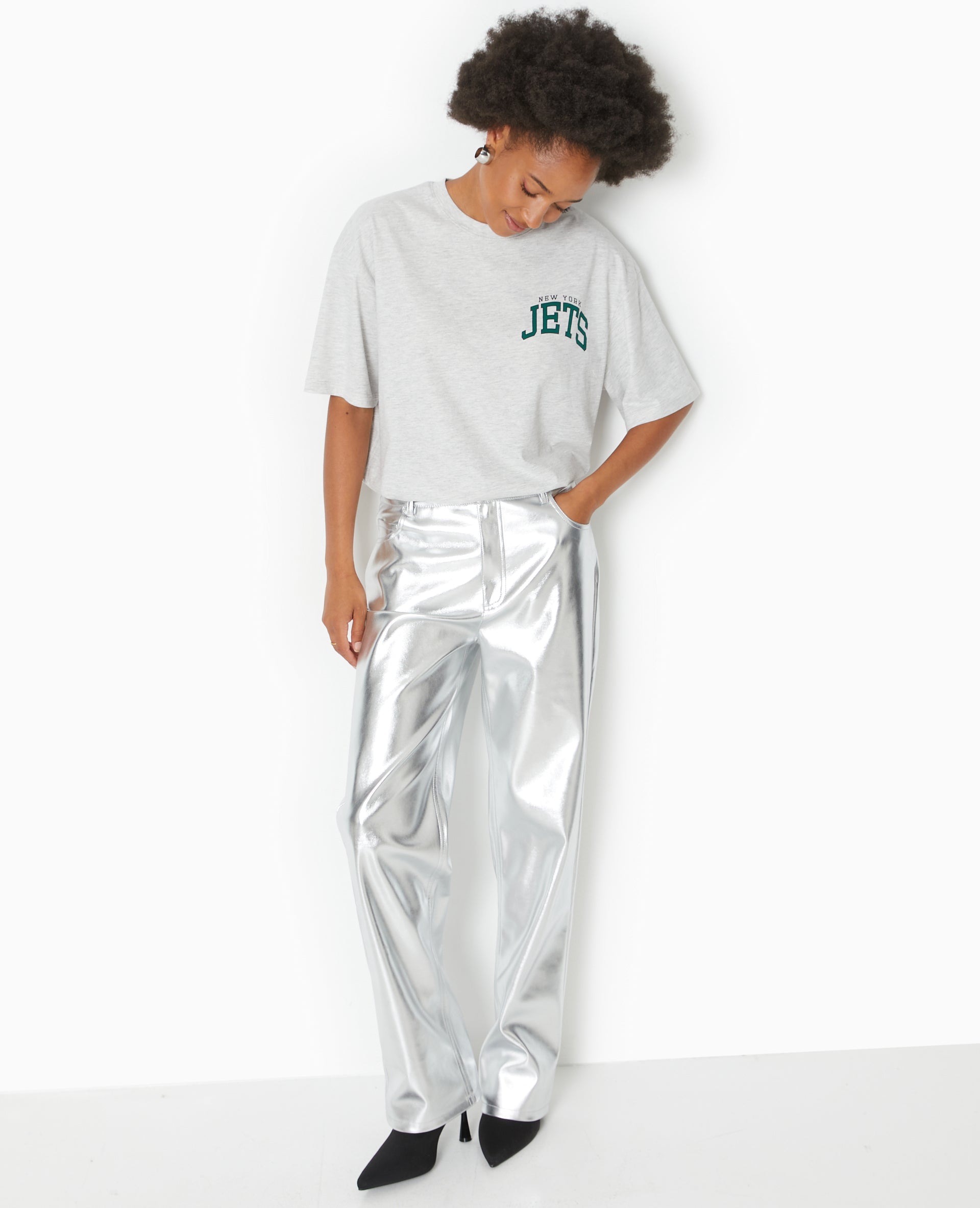 T-shirt oversize avec print devant et dos