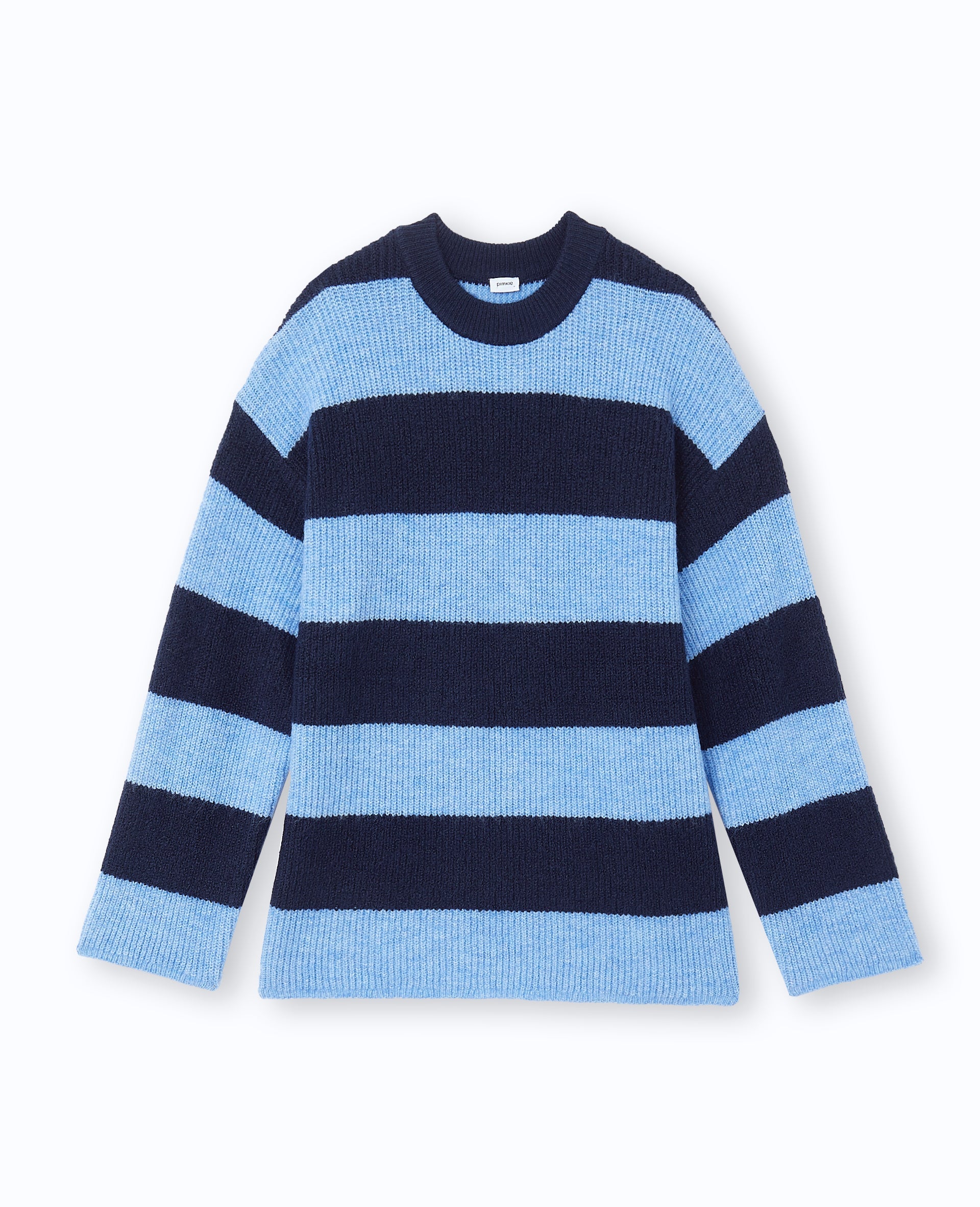 Pull oversize en maille rayée