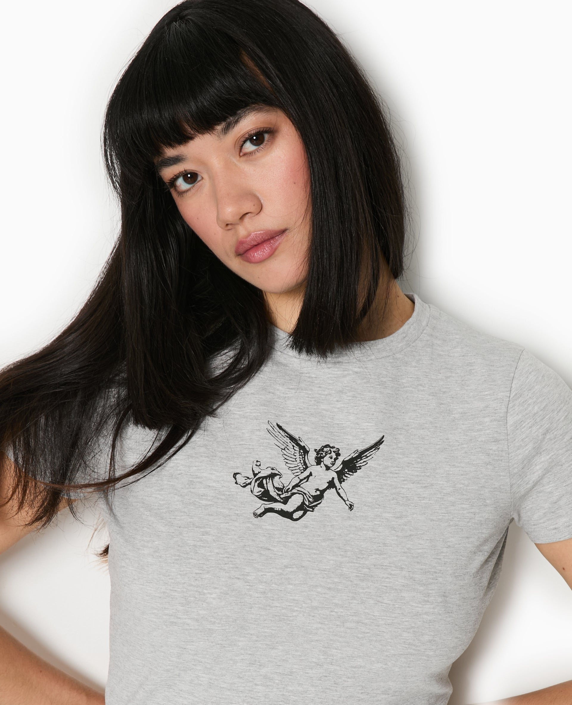 T-shirt ajusté avec print