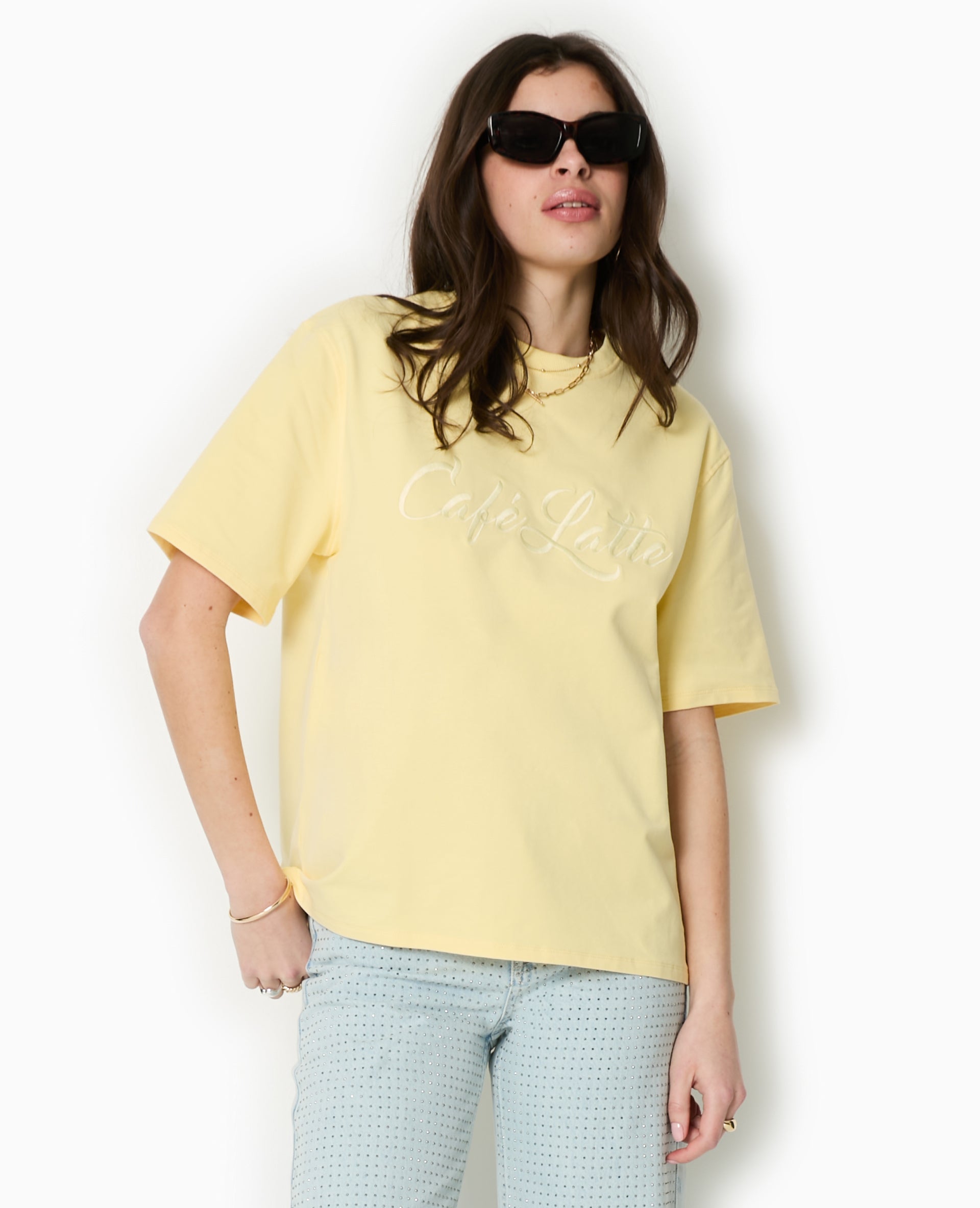 T-shirt épais avec broderie