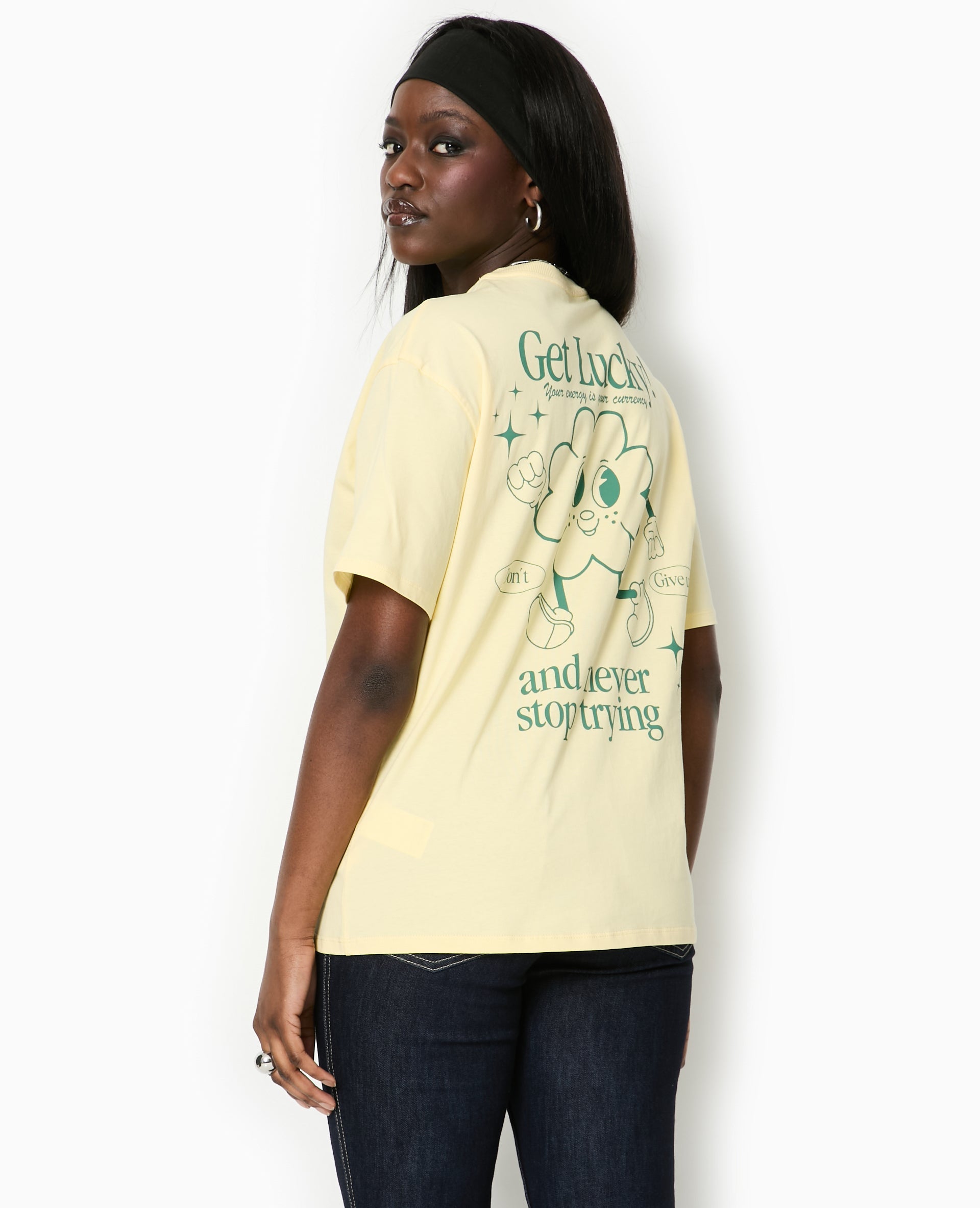 T-shirt oversize avec print devant et dos