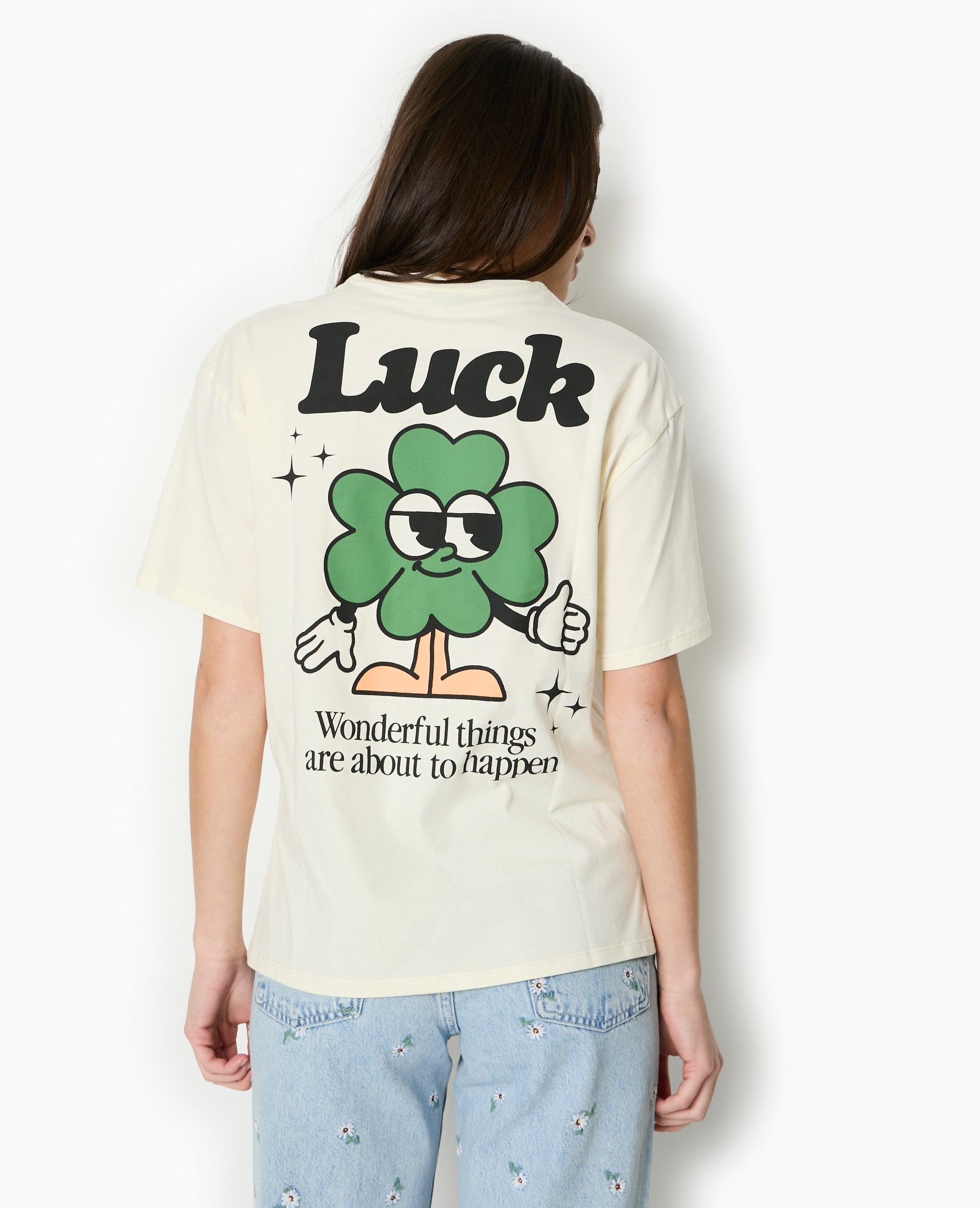 T-shirt oversize avec print devant et dos