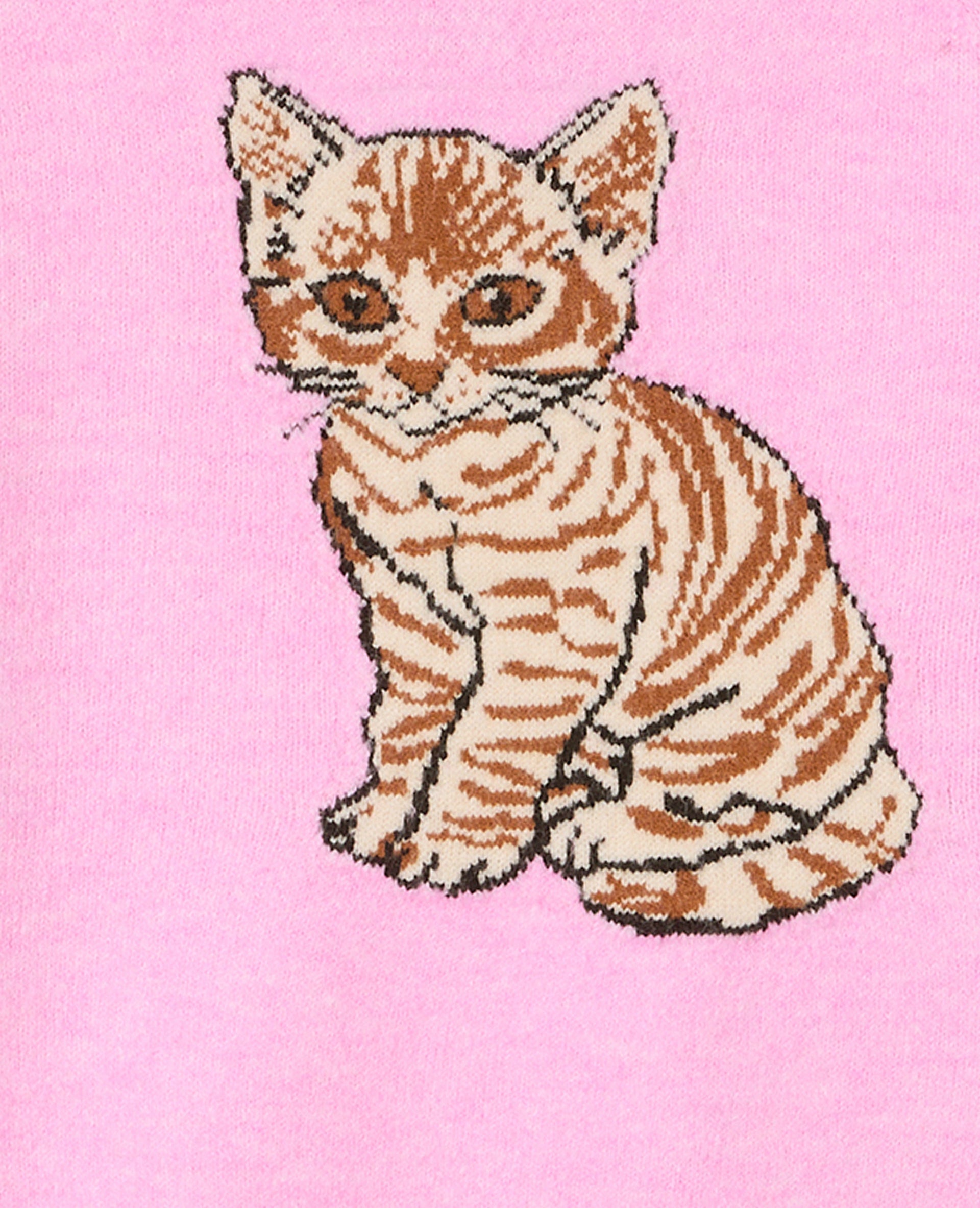 Pull en maille avec chaton