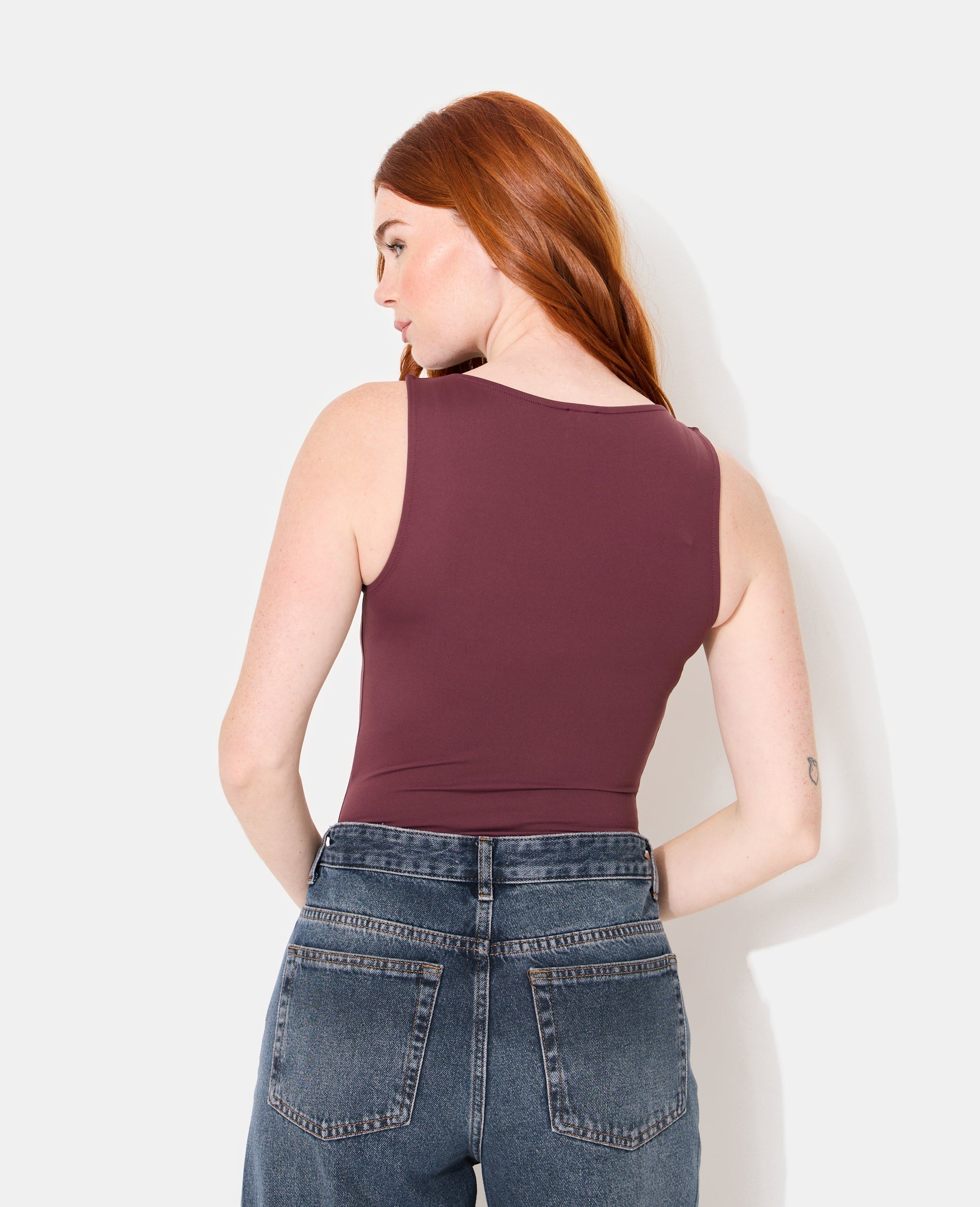 Body sans manches encolure bateau