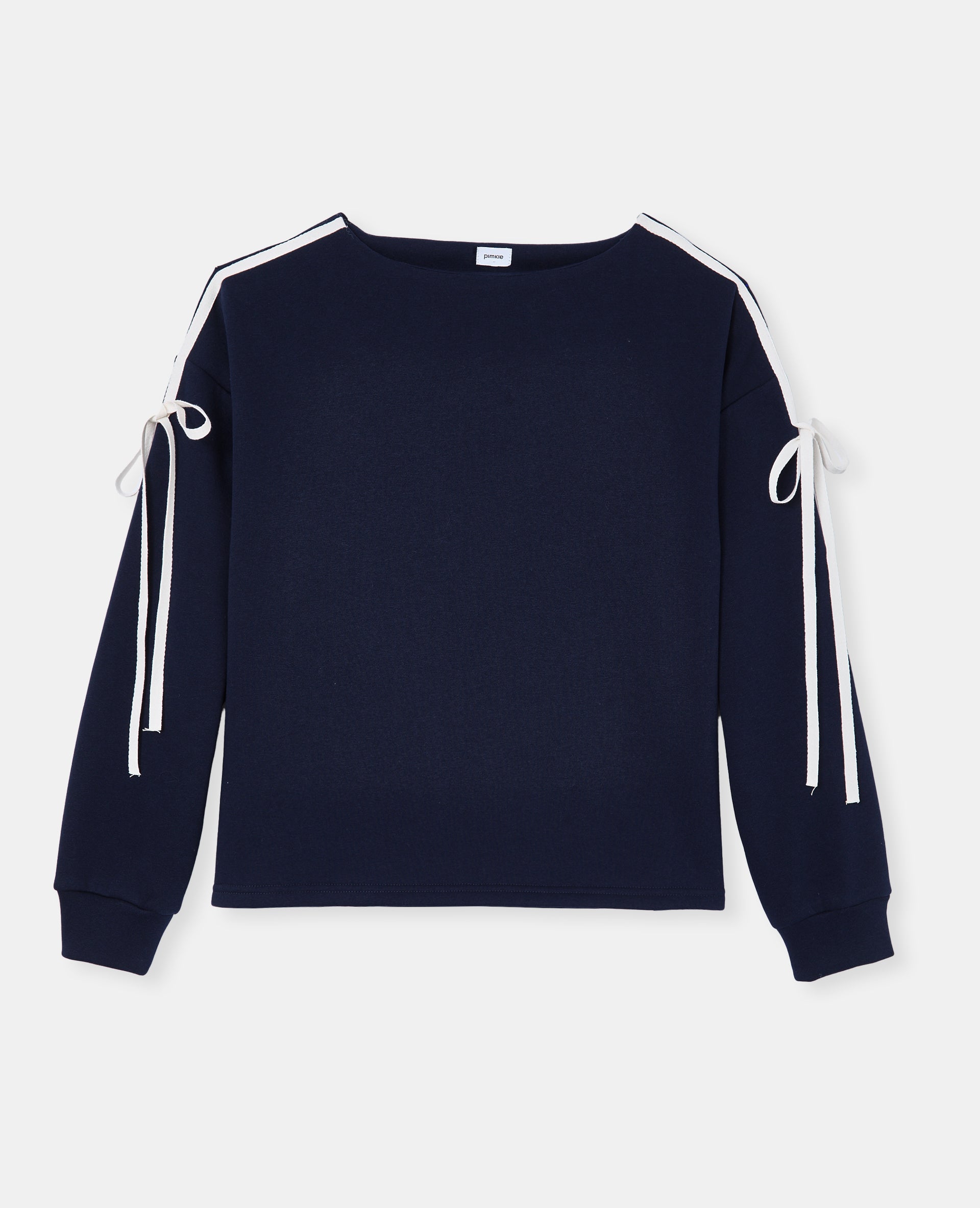 Sweat ample avec détail nœuds sur les manches