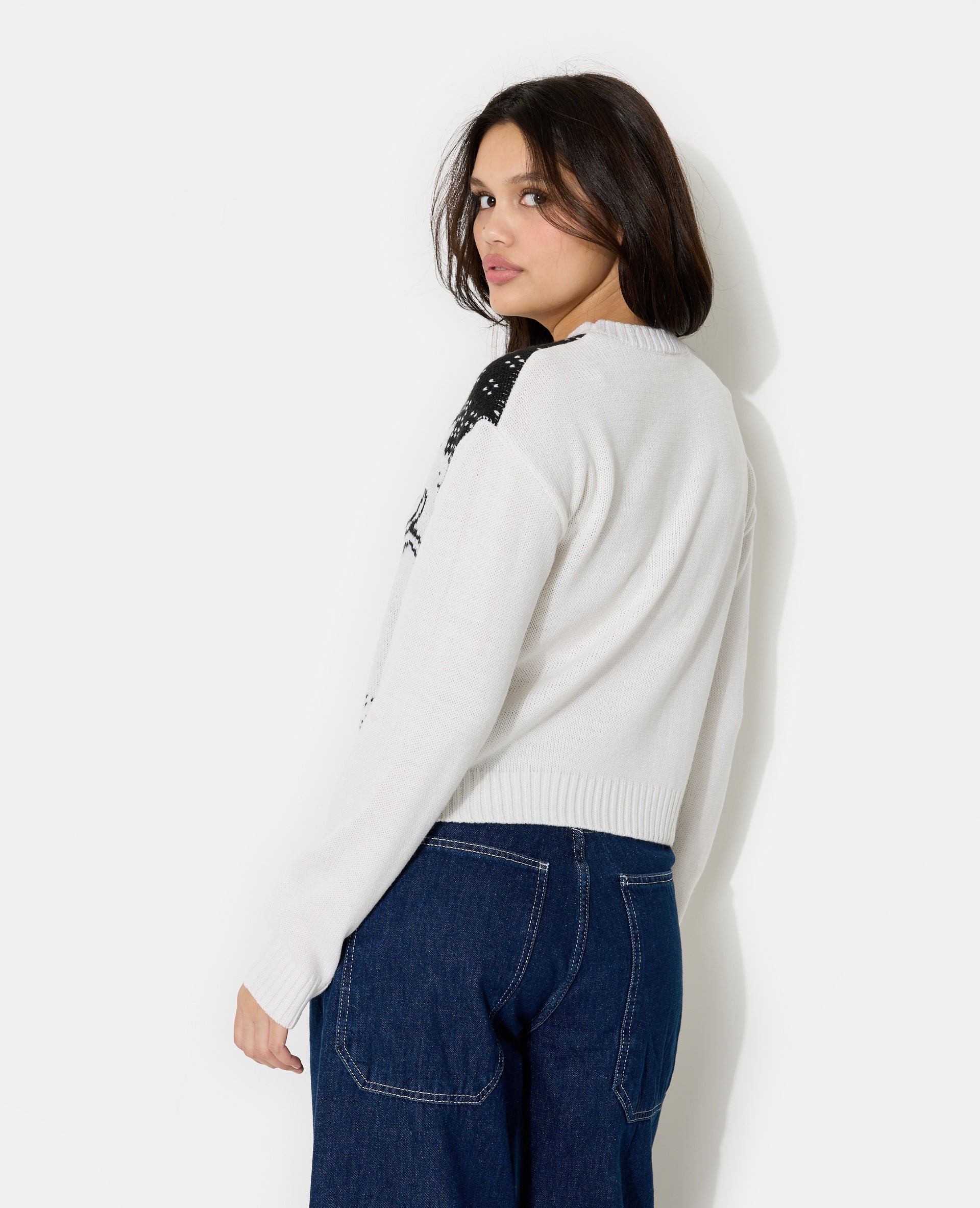 Pull jacquard SNOOPY