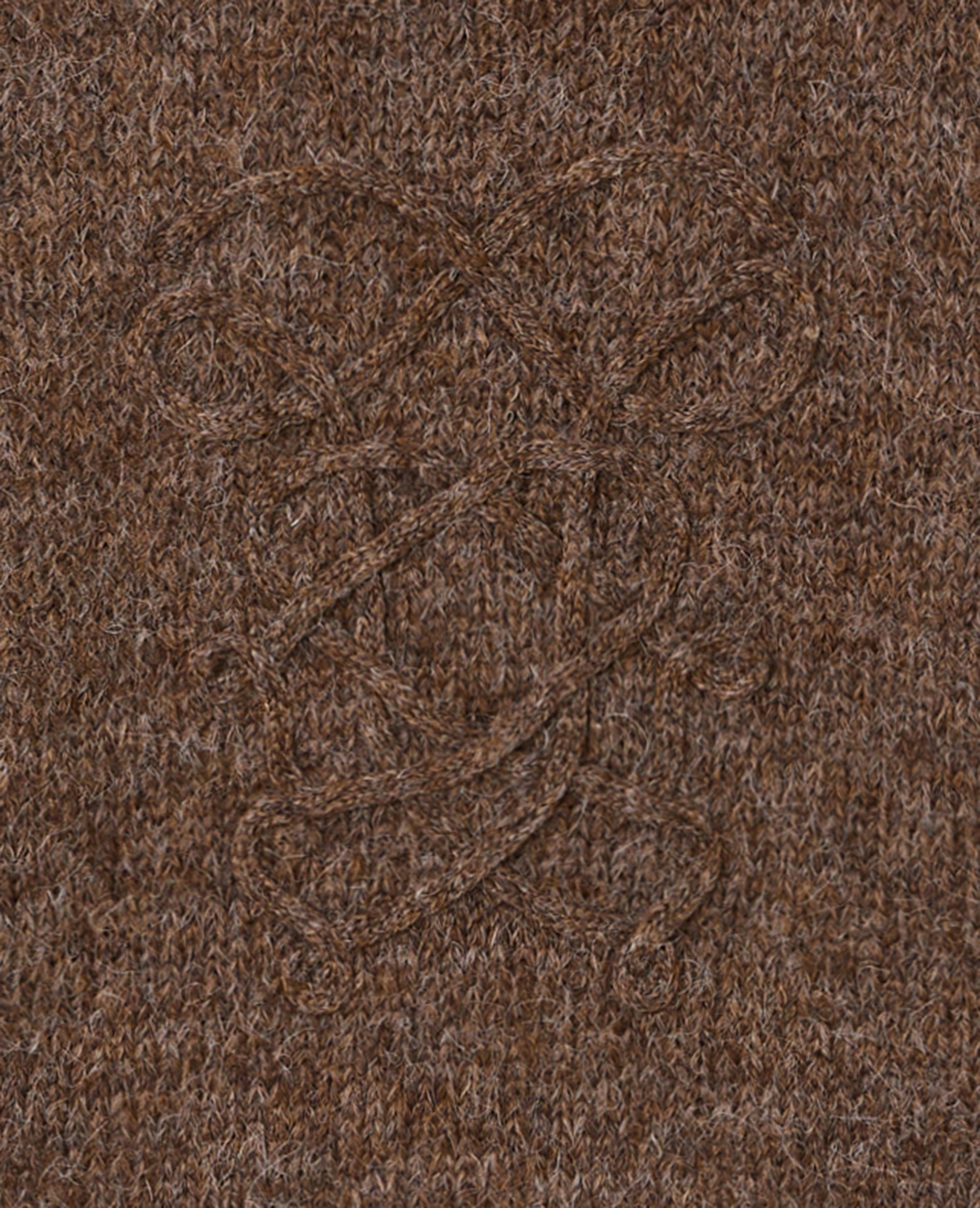 Pull en maille mélangée avec détail fantaisie