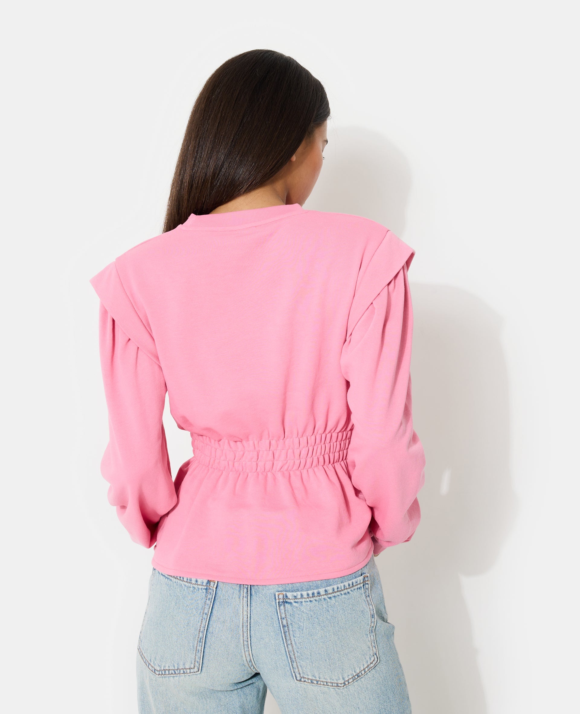 Sweat avec taille élastiquée