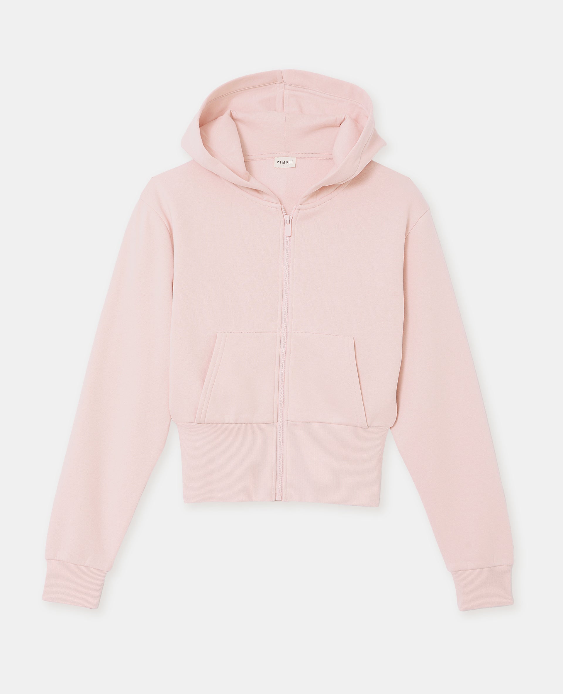 Sweat court zippé avec capuche