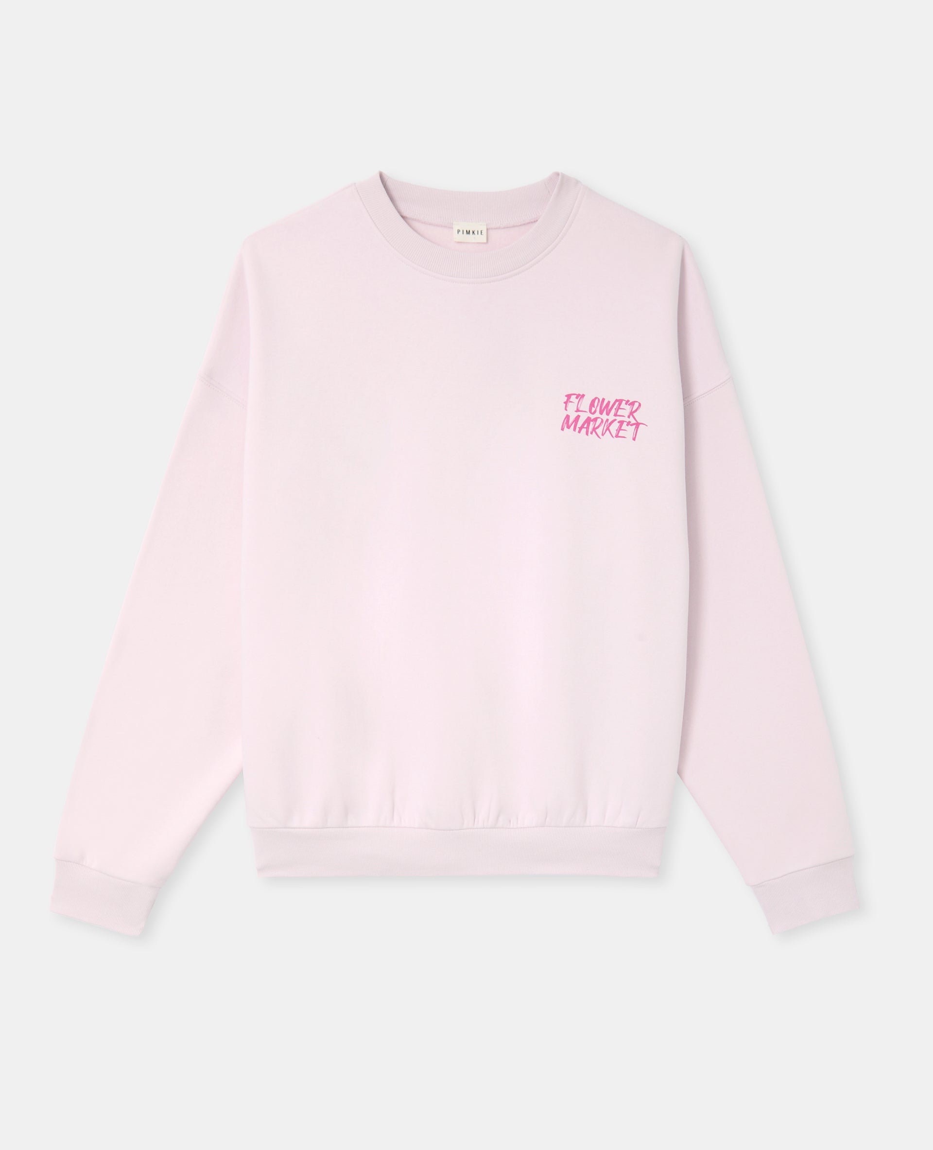 Sweat oversize avec print poitrine et dos