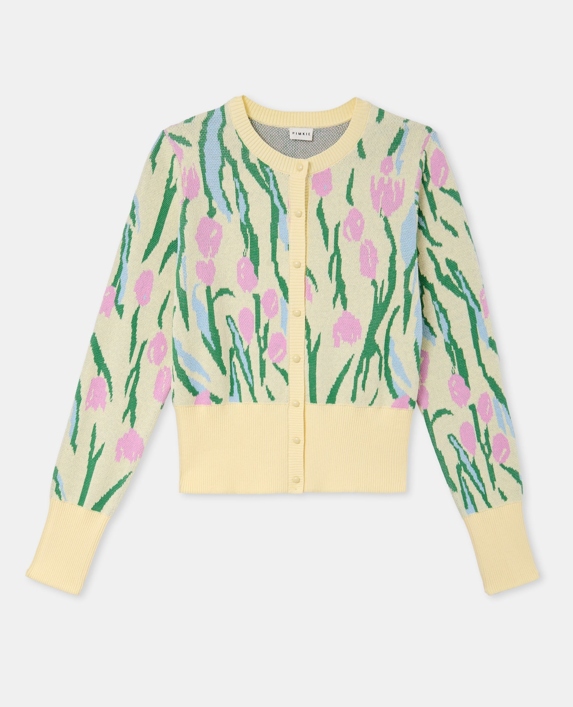 Gilet motif tulipes
