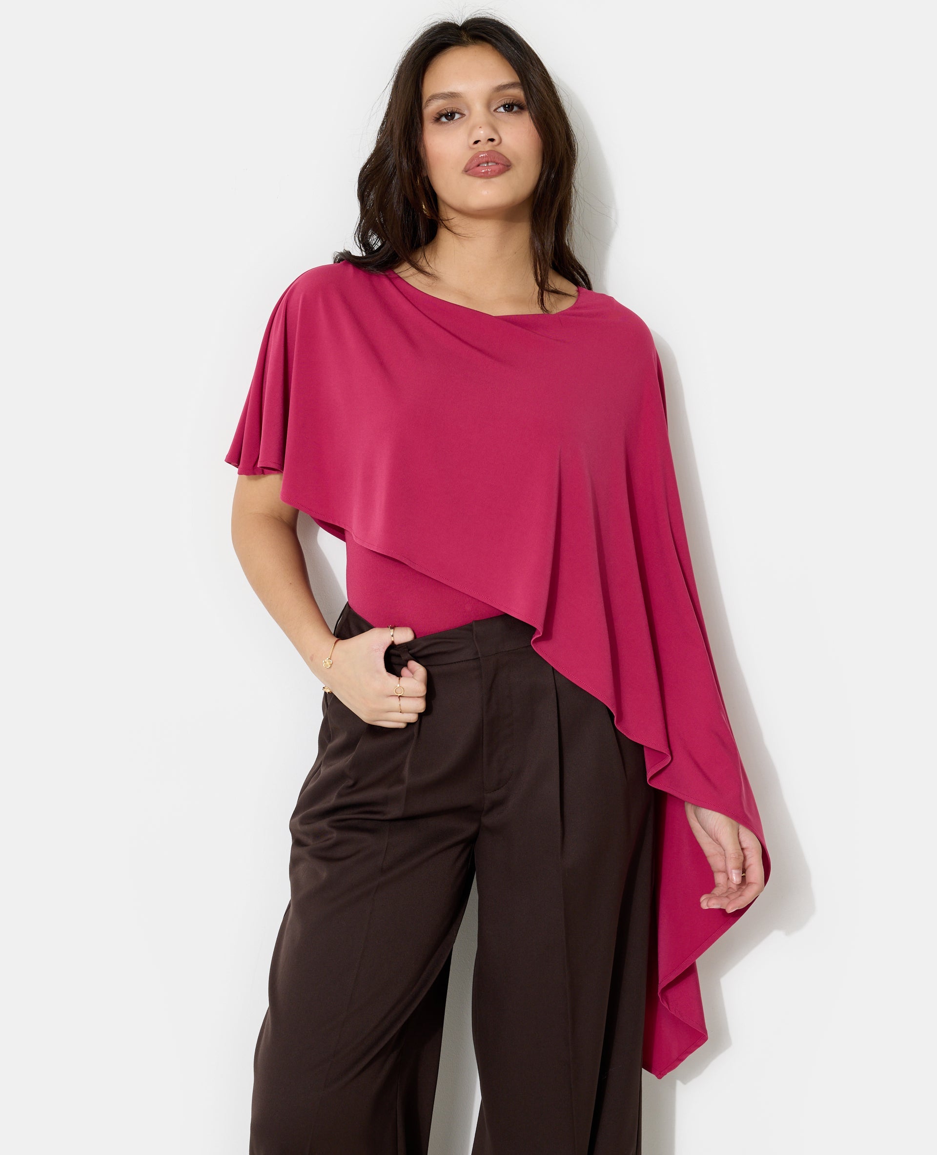 Body sans manches avec cape intégrée