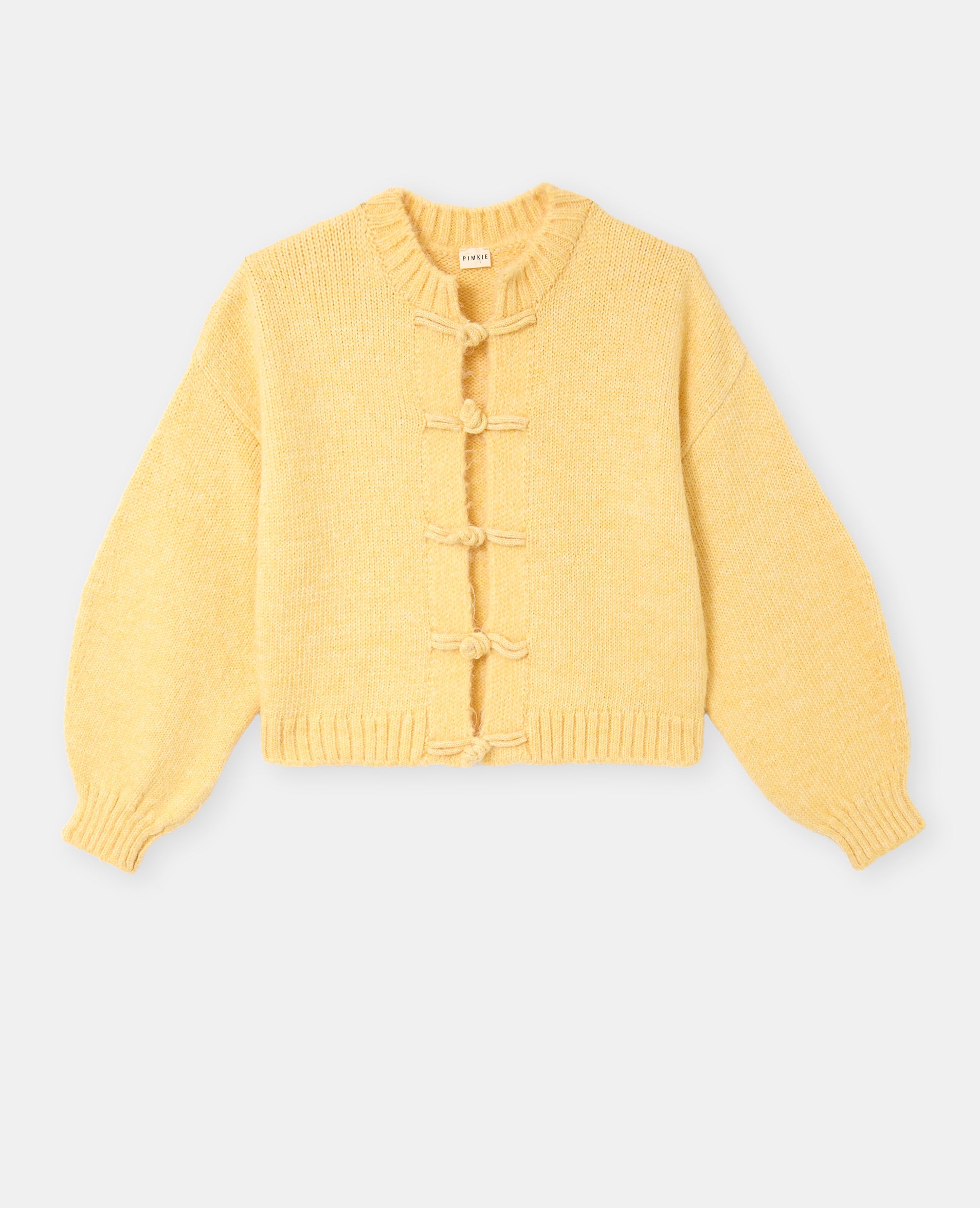 Gilet en maille avec boutons brandebourg