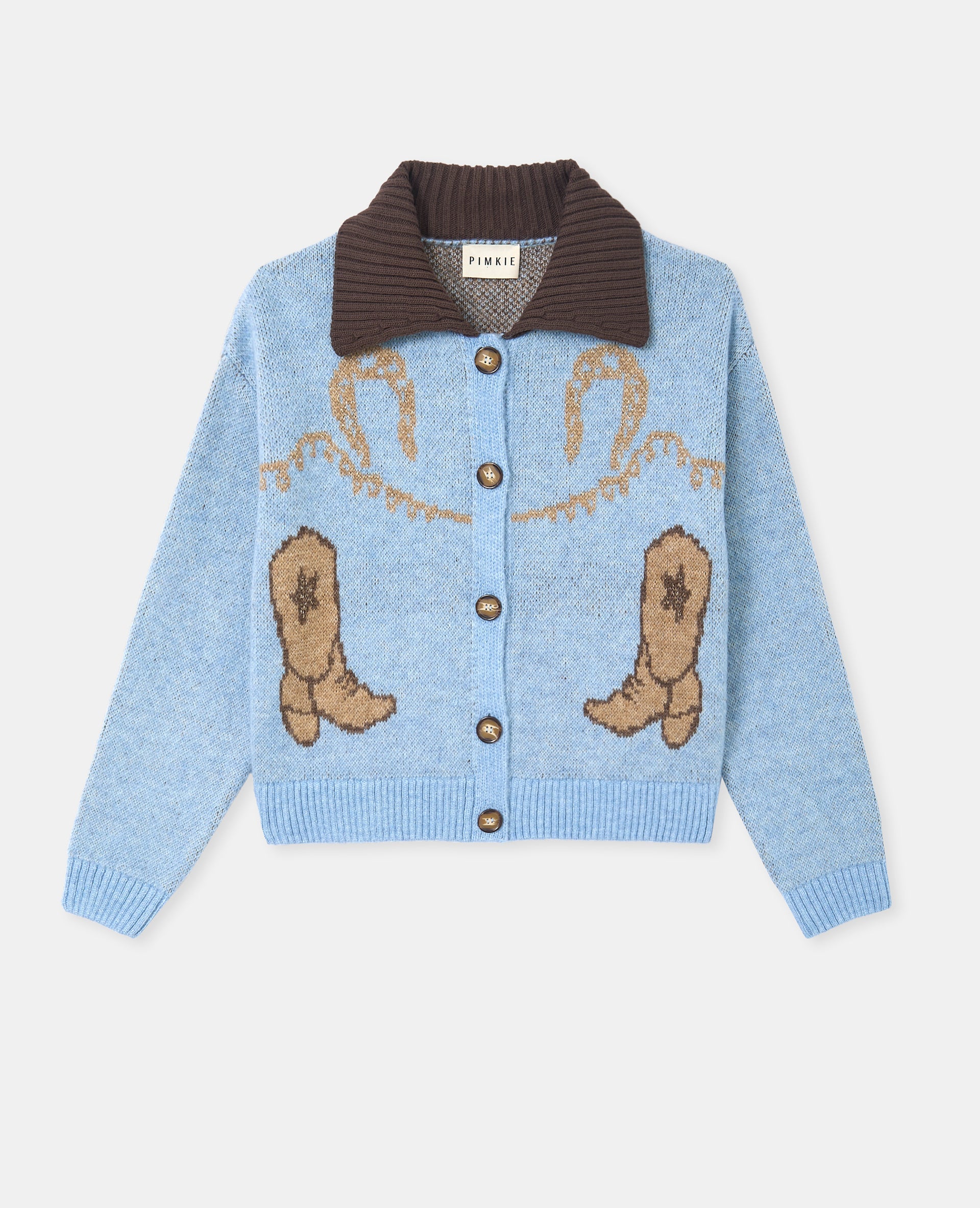Gilet avec col motifs santiags
