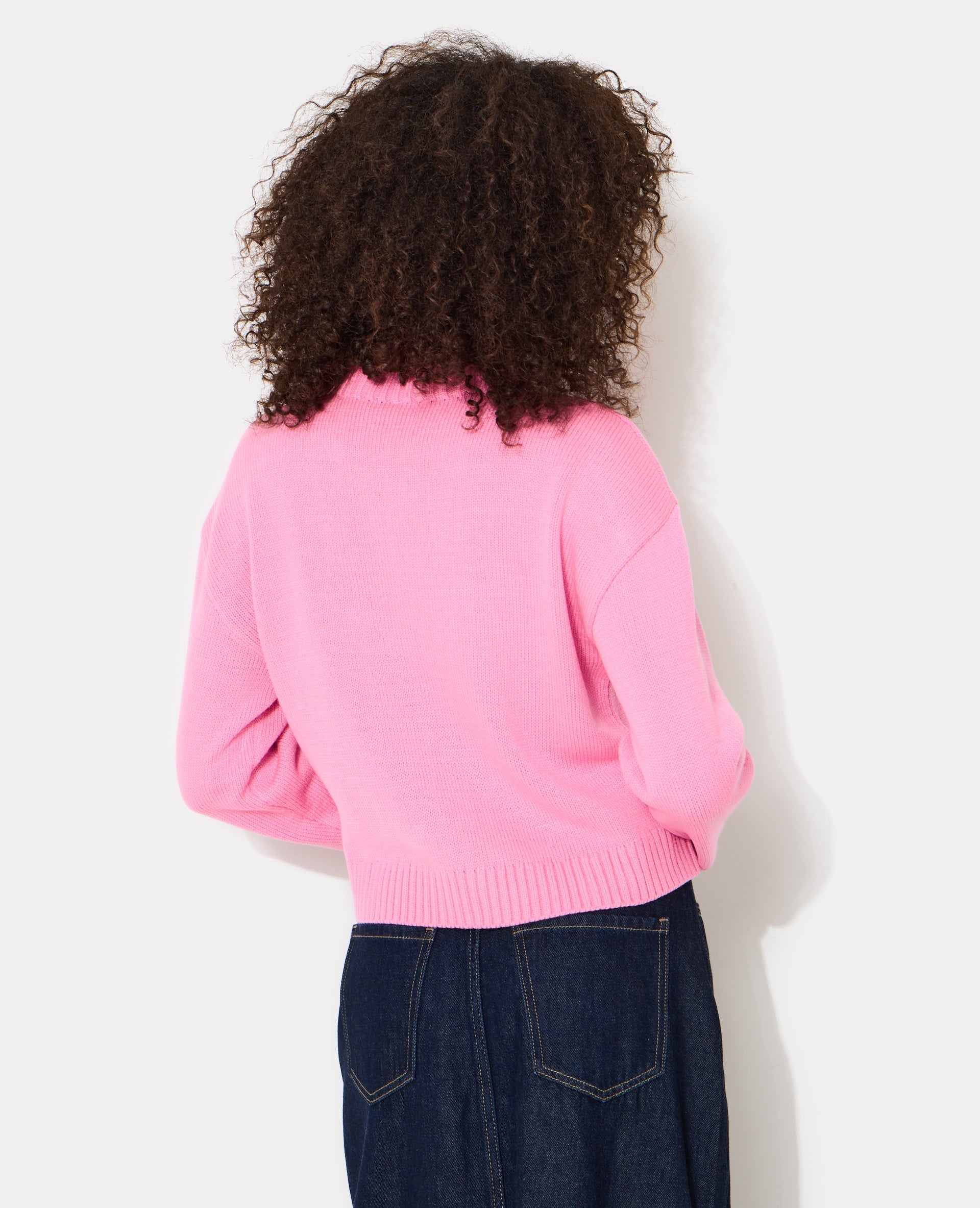 Pull col rond avec chapeau de cowboy
