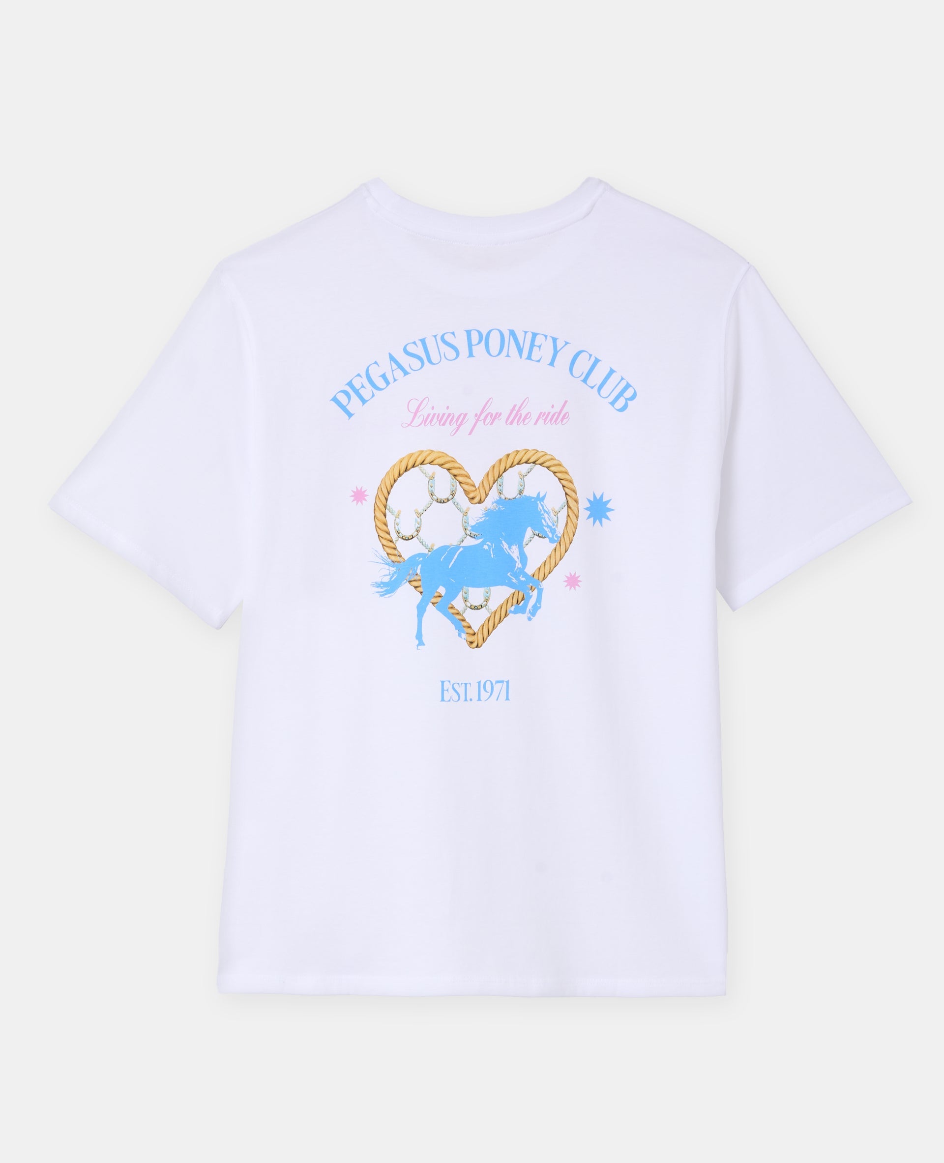 T-shirt oversize avec print poitrine et dos