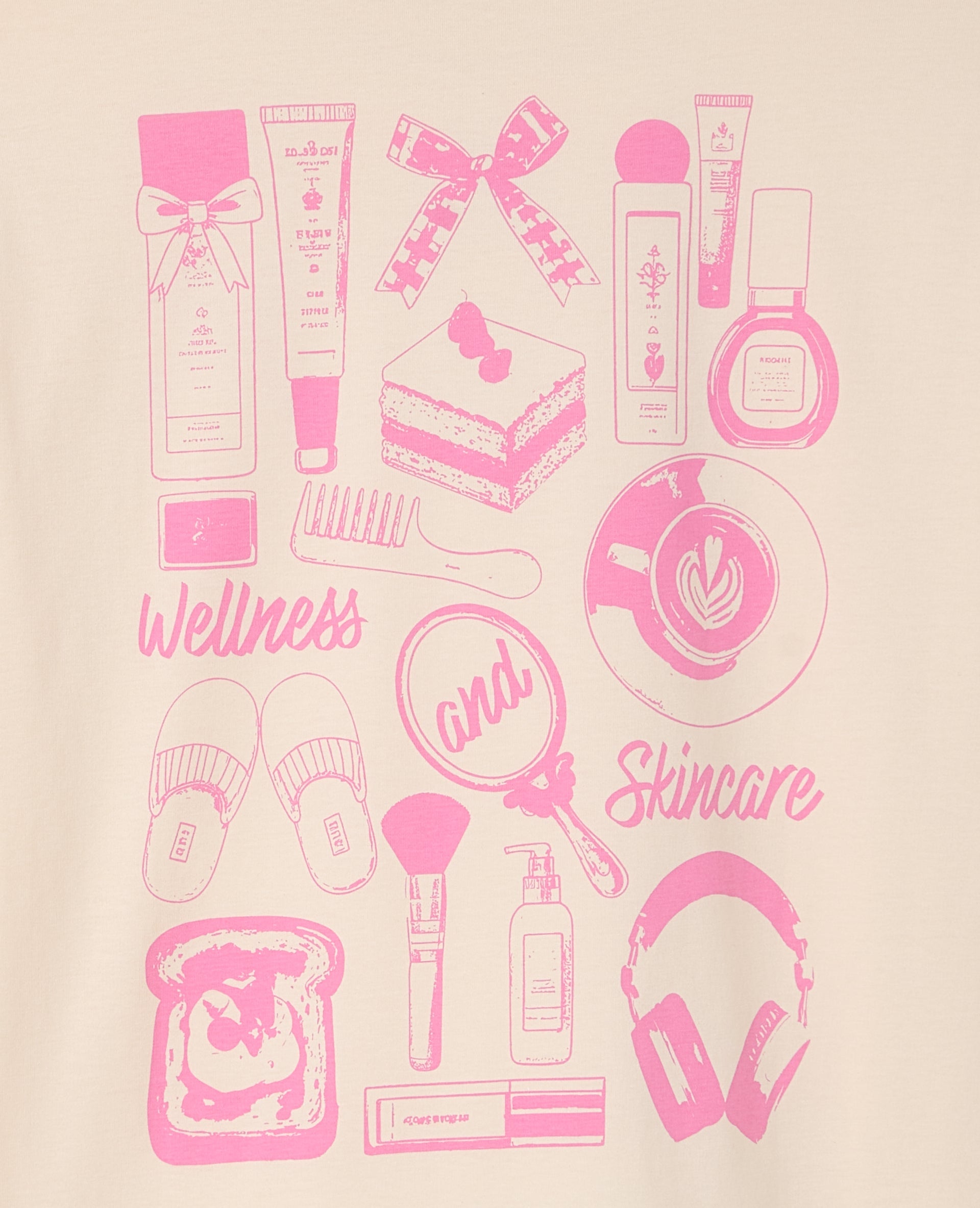 T-shirt oversize avec print poitrine et dos