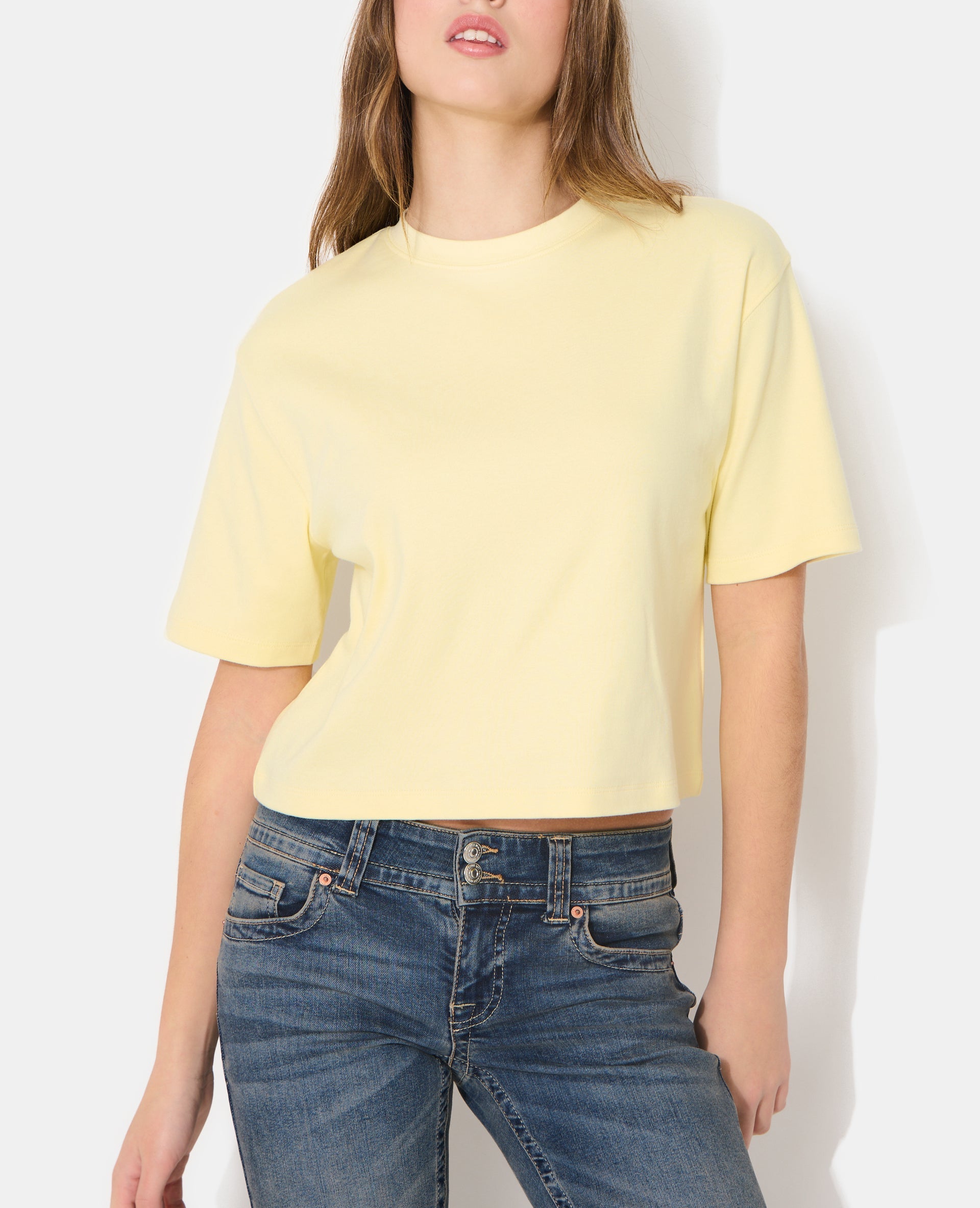 T-shirt basique ample et court