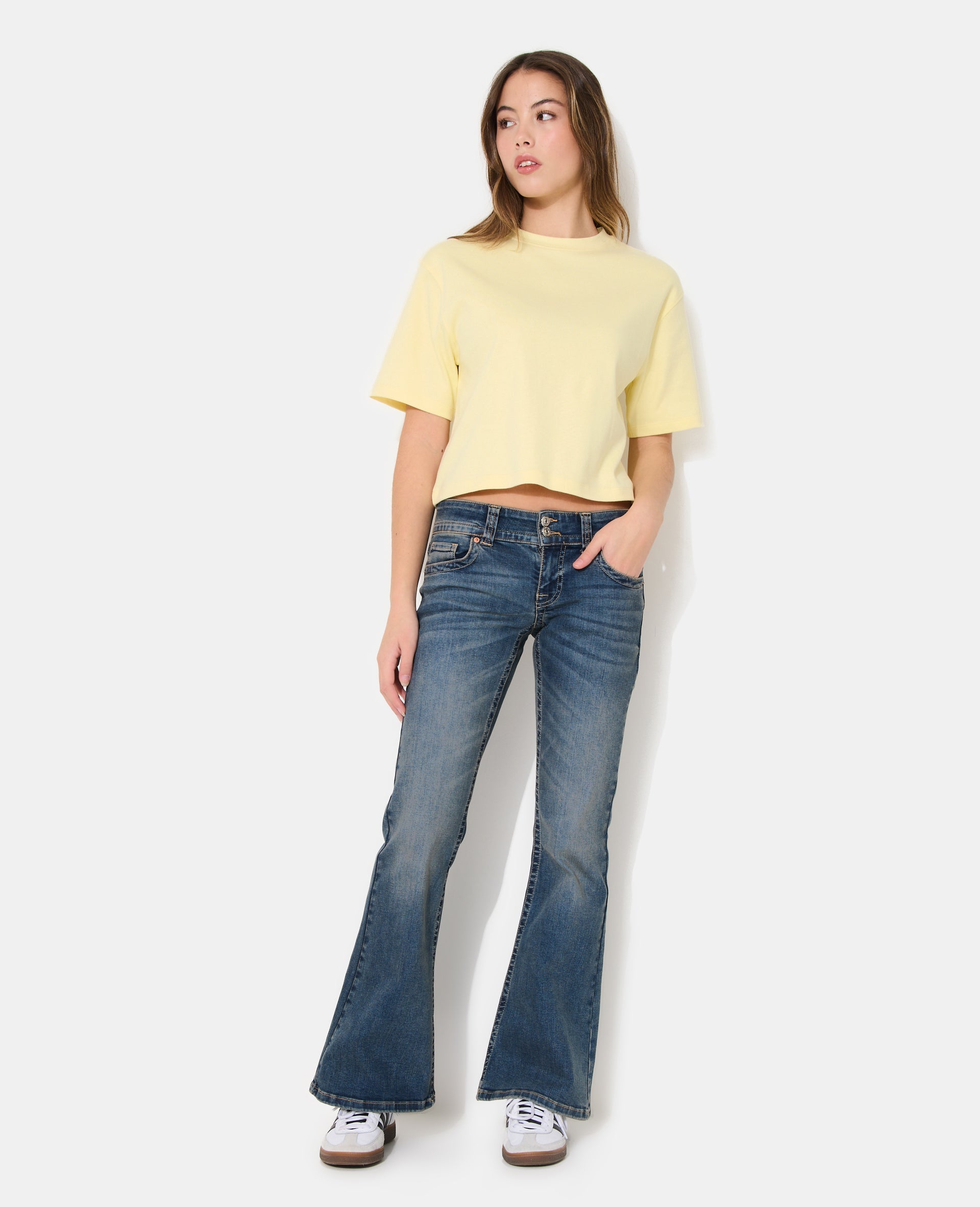 T-shirt basique ample et court
