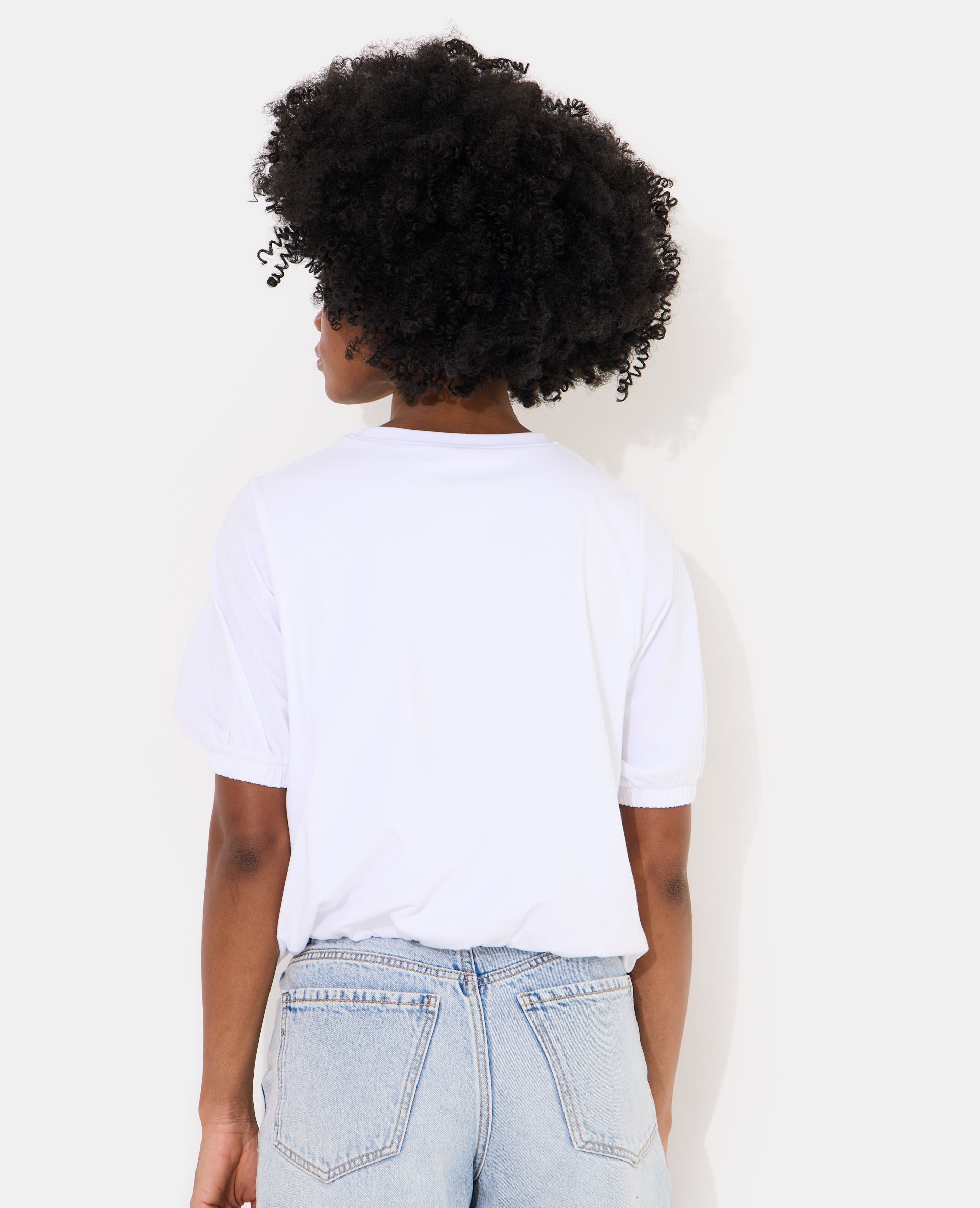 T-shirt boule détails élastiqués